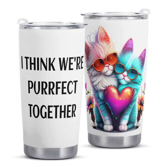 I think were purrfect together / All Over Printing Car Cup