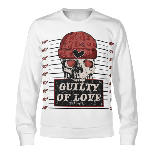 Guilty of love / Unisex Custom Winter Crewneck Pullover Sweatshirt