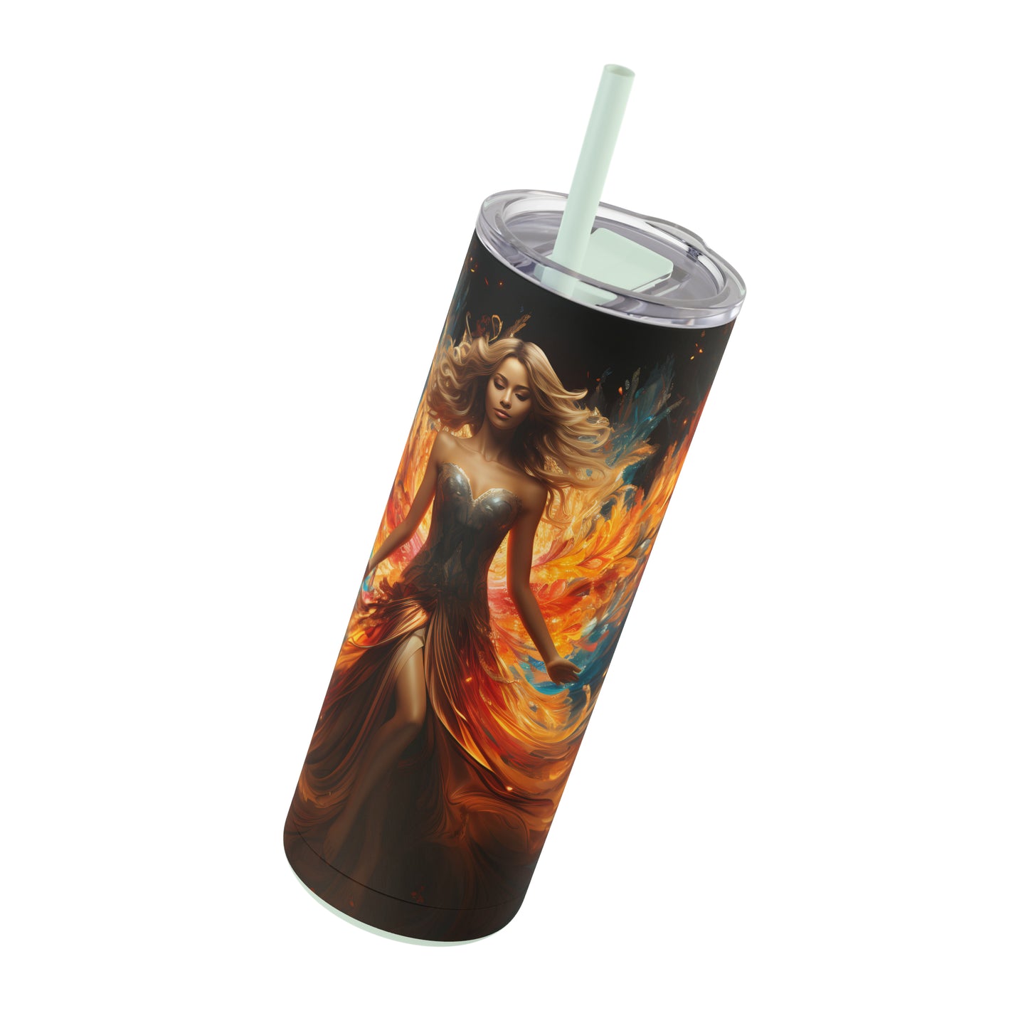 Christmas Angel Skinny Matte Tumbler, 20oz