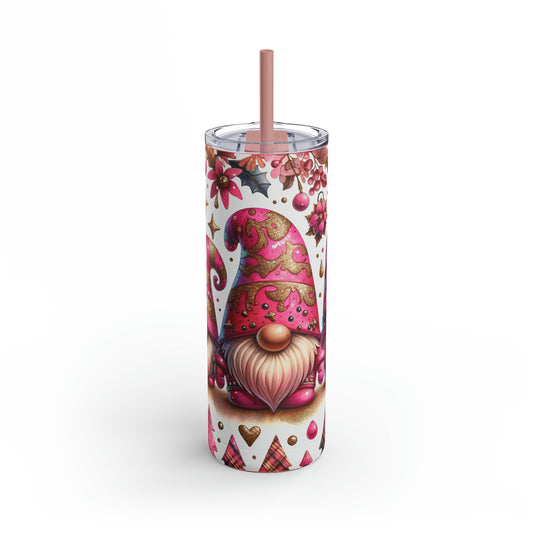 Christmas Gnomes Skinny Matte Tumbler, 20oz