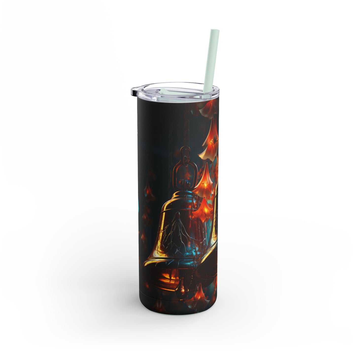 Christmas Bells Skinny Matte Tumbler, 20oz