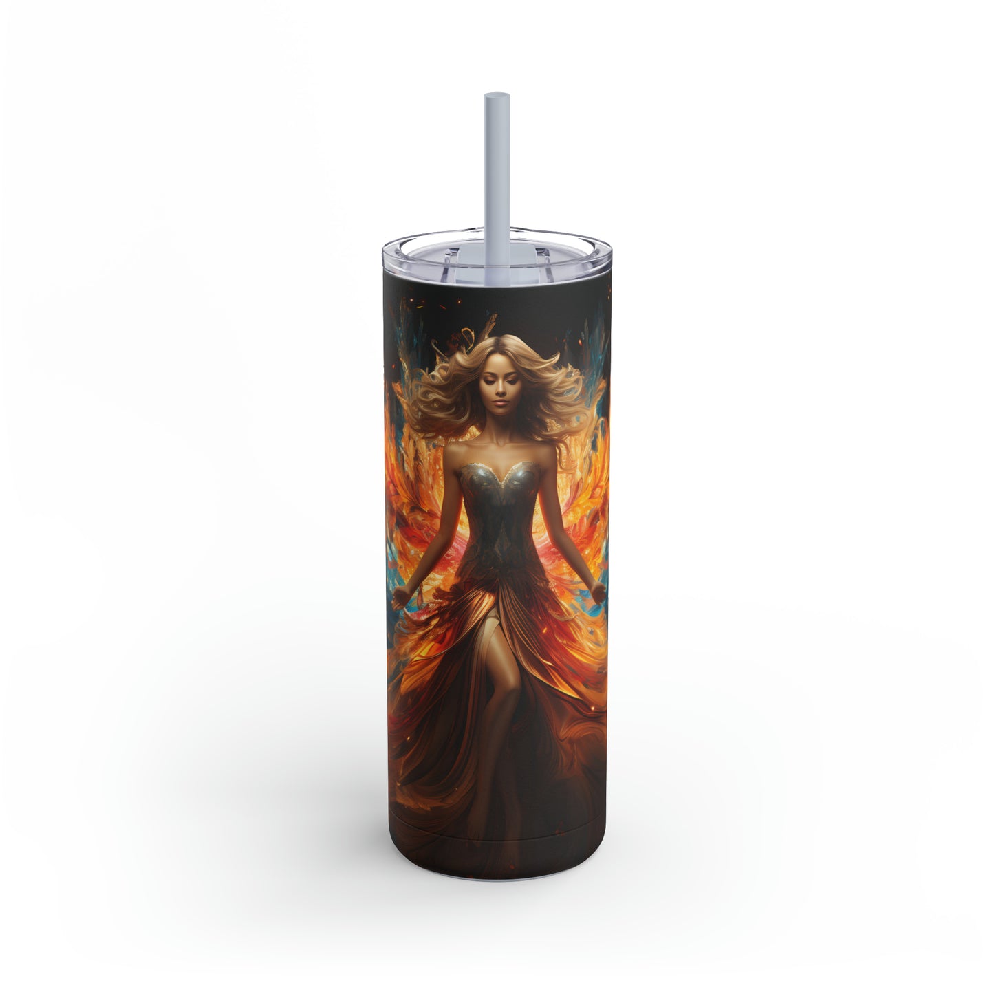 Christmas Angel Skinny Matte Tumbler, 20oz