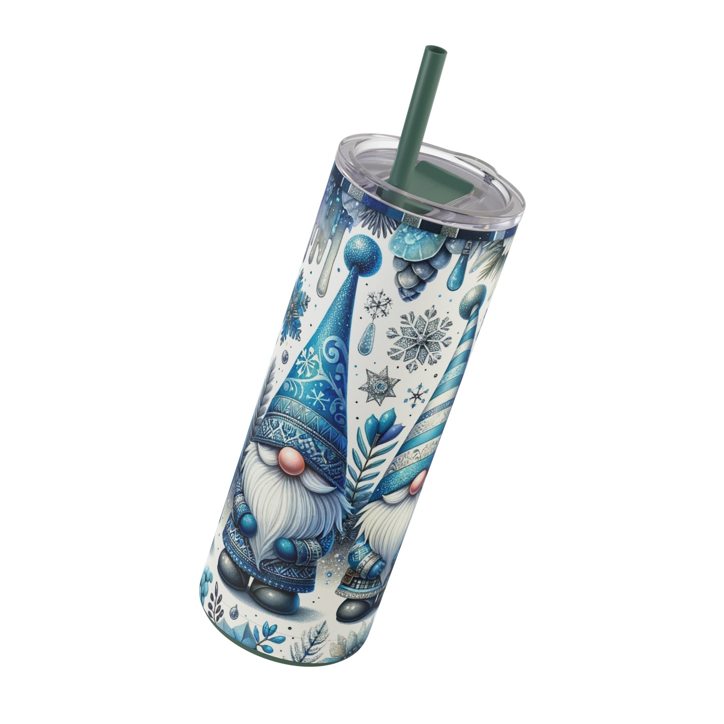 Christmas Gnomes Skinny Matte Tumbler, 20oz