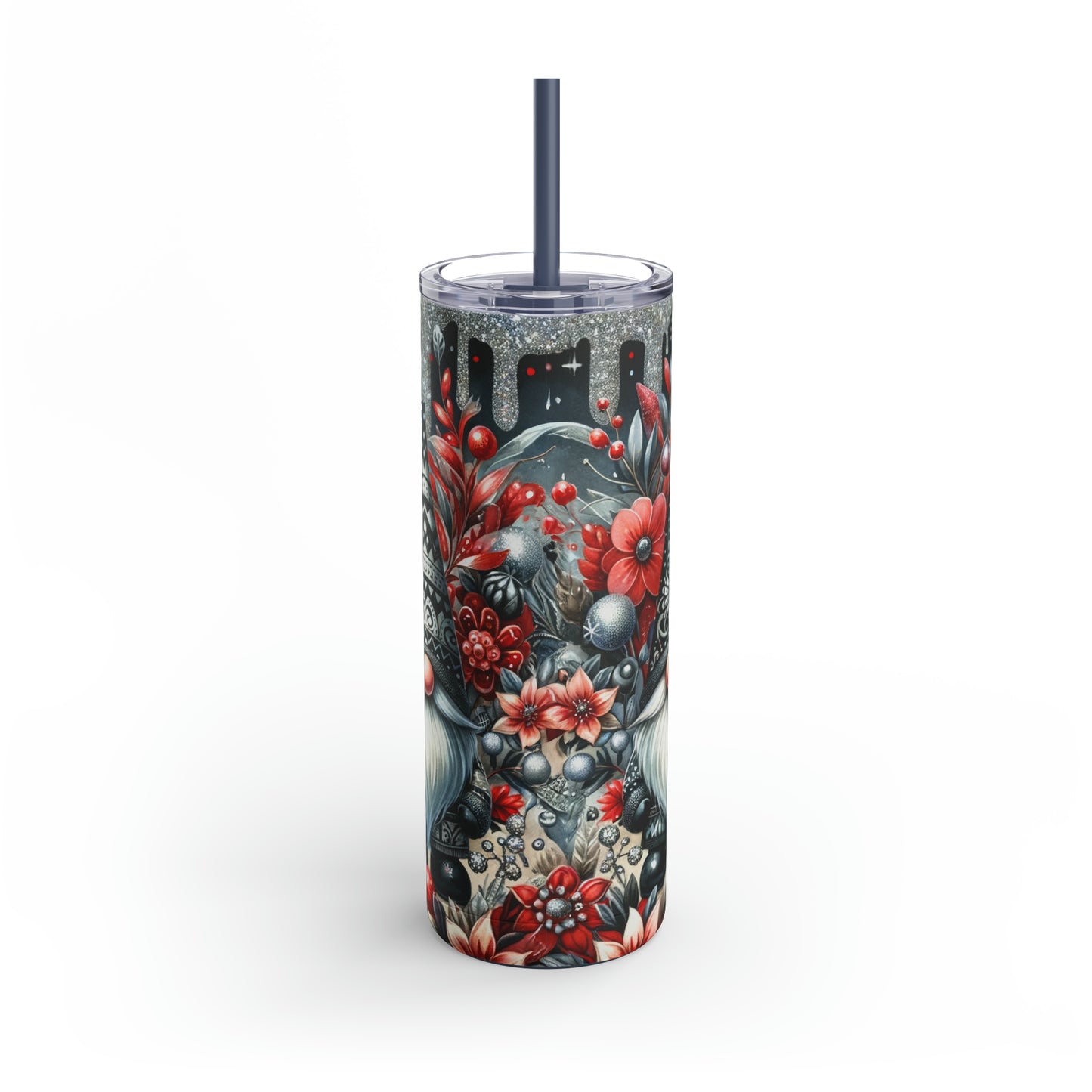 Christmas Gnomes Skinny Matte Tumbler, 20oz