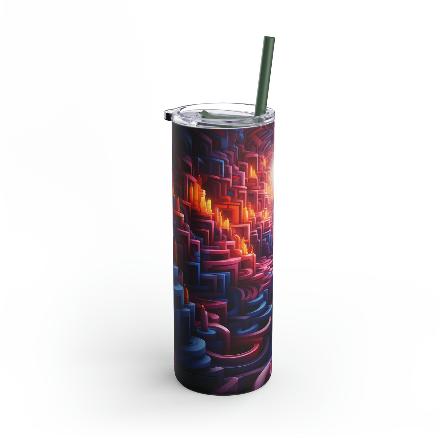 Christmas Candy Skinny Matte Tumbler, 20oz