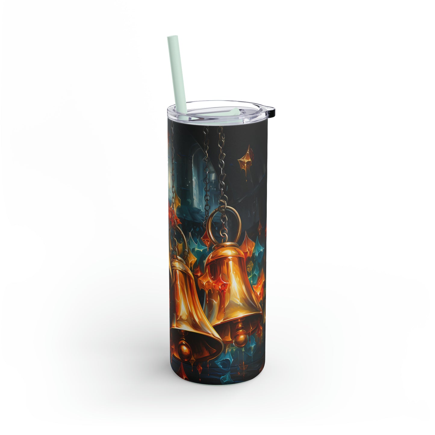 Christmas Bells Skinny Matte Tumbler, 20oz