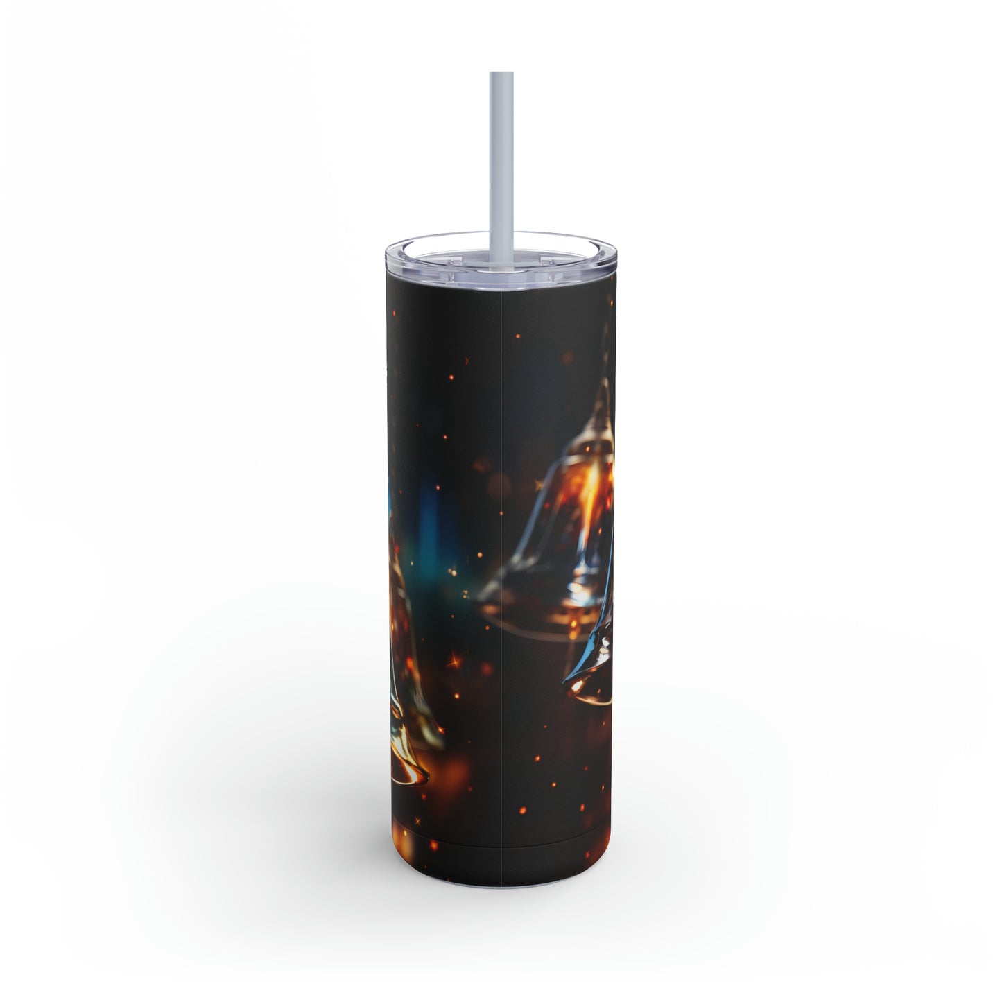 Christmas Bells Skinny Matte Tumbler, 20oz