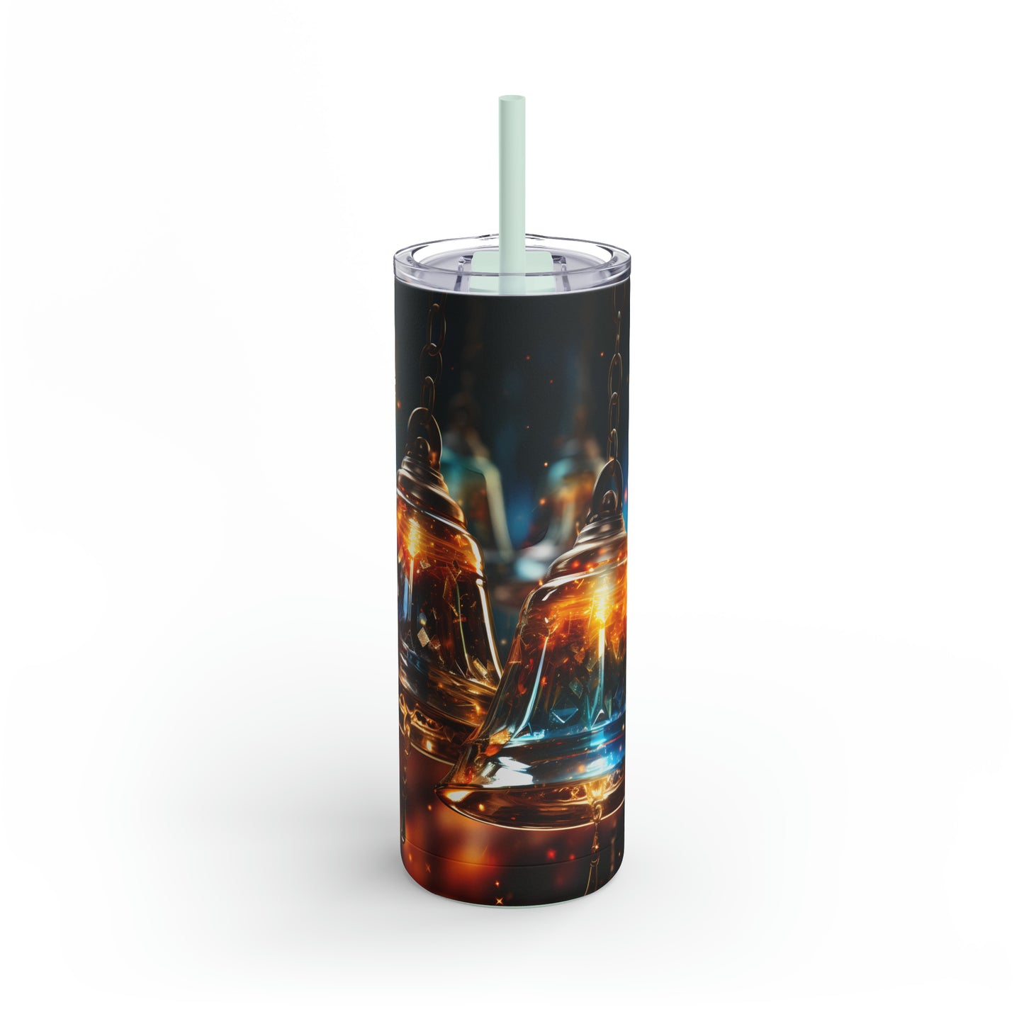 Christmas Bells Skinny Matte Tumbler, 20oz