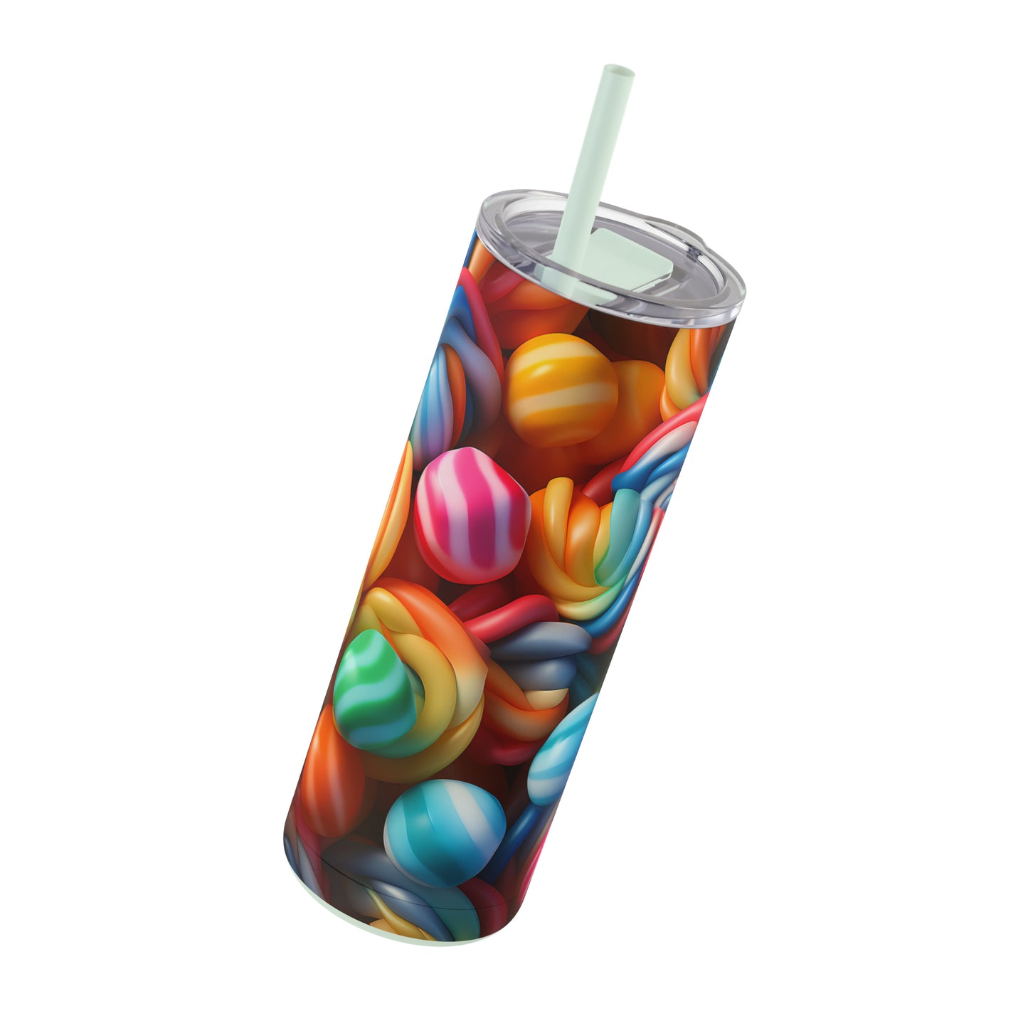 Christmas Candy Skinny Matte Tumbler, 20oz