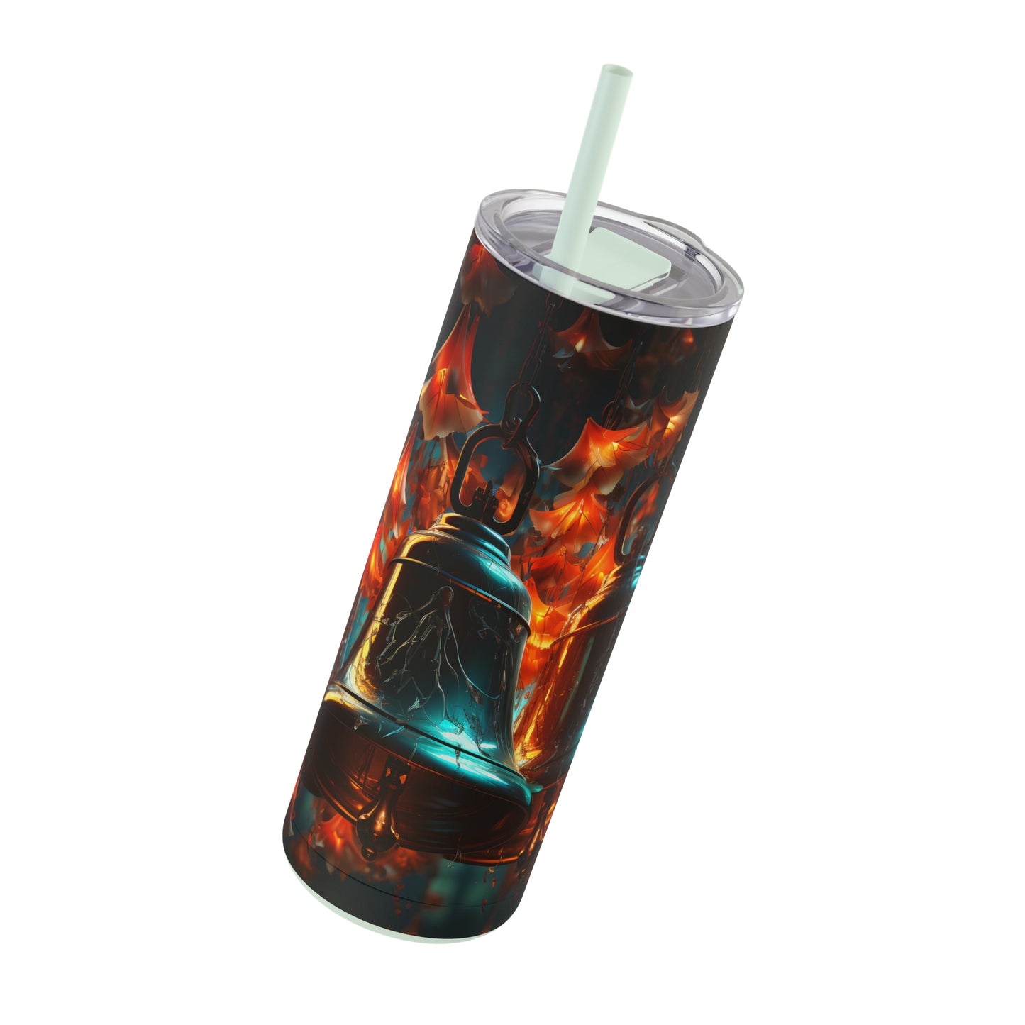 Christmas Bells Skinny Matte Tumbler, 20oz