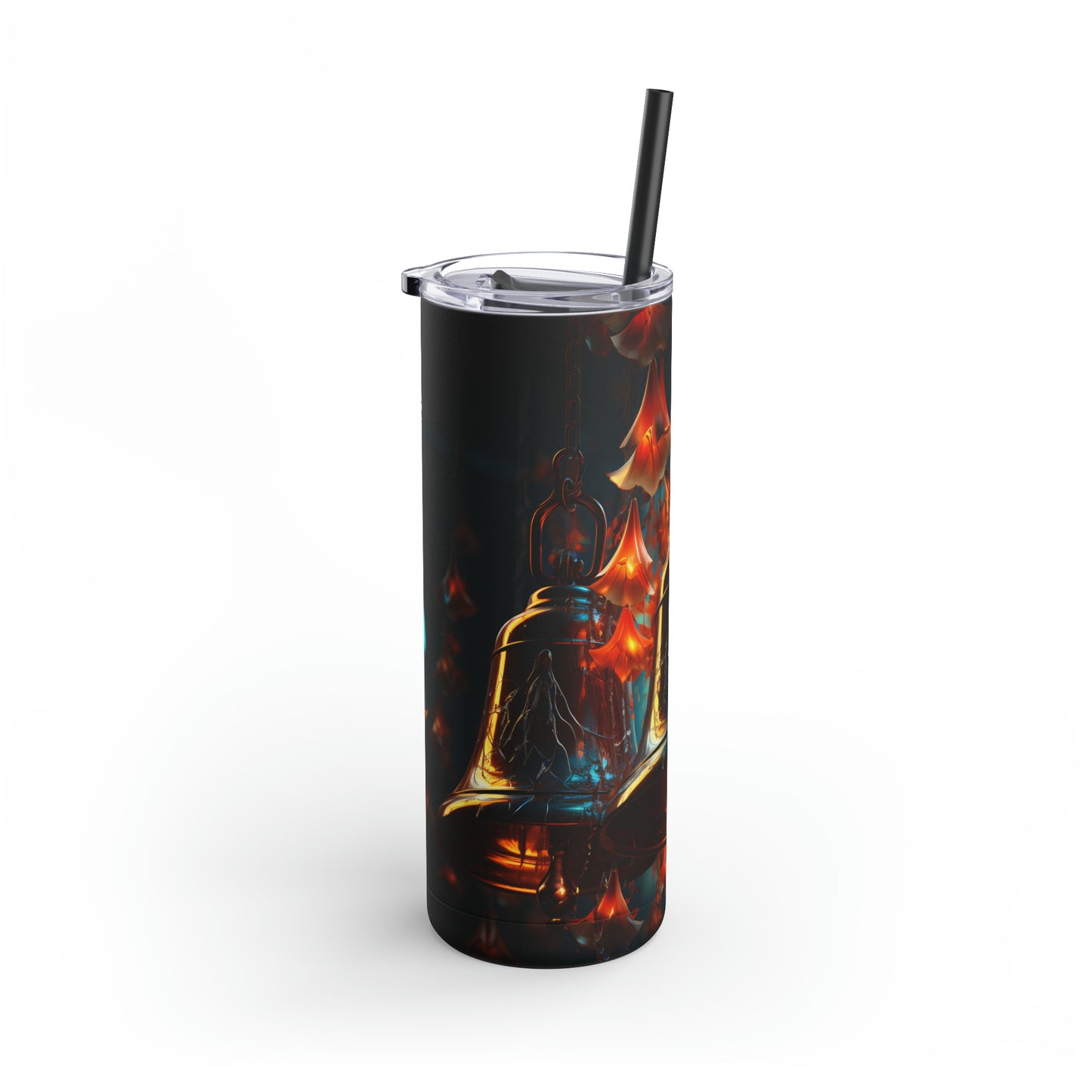 Christmas Bells Skinny Matte Tumbler, 20oz