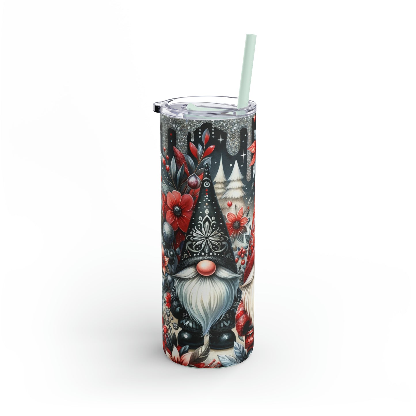 Christmas Gnomes Skinny Matte Tumbler, 20oz