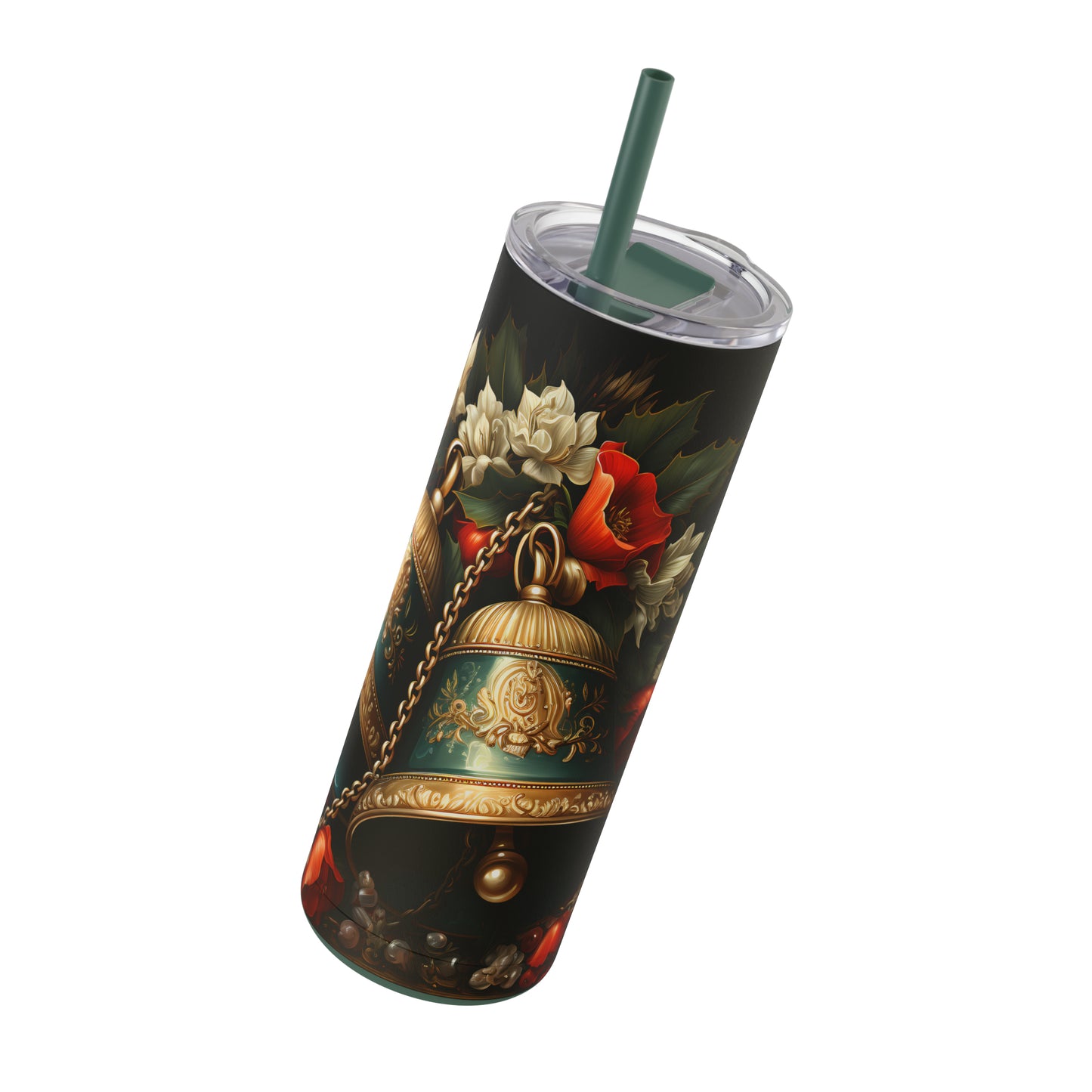 Christmas Bells Skinny Matte Tumbler, 20oz