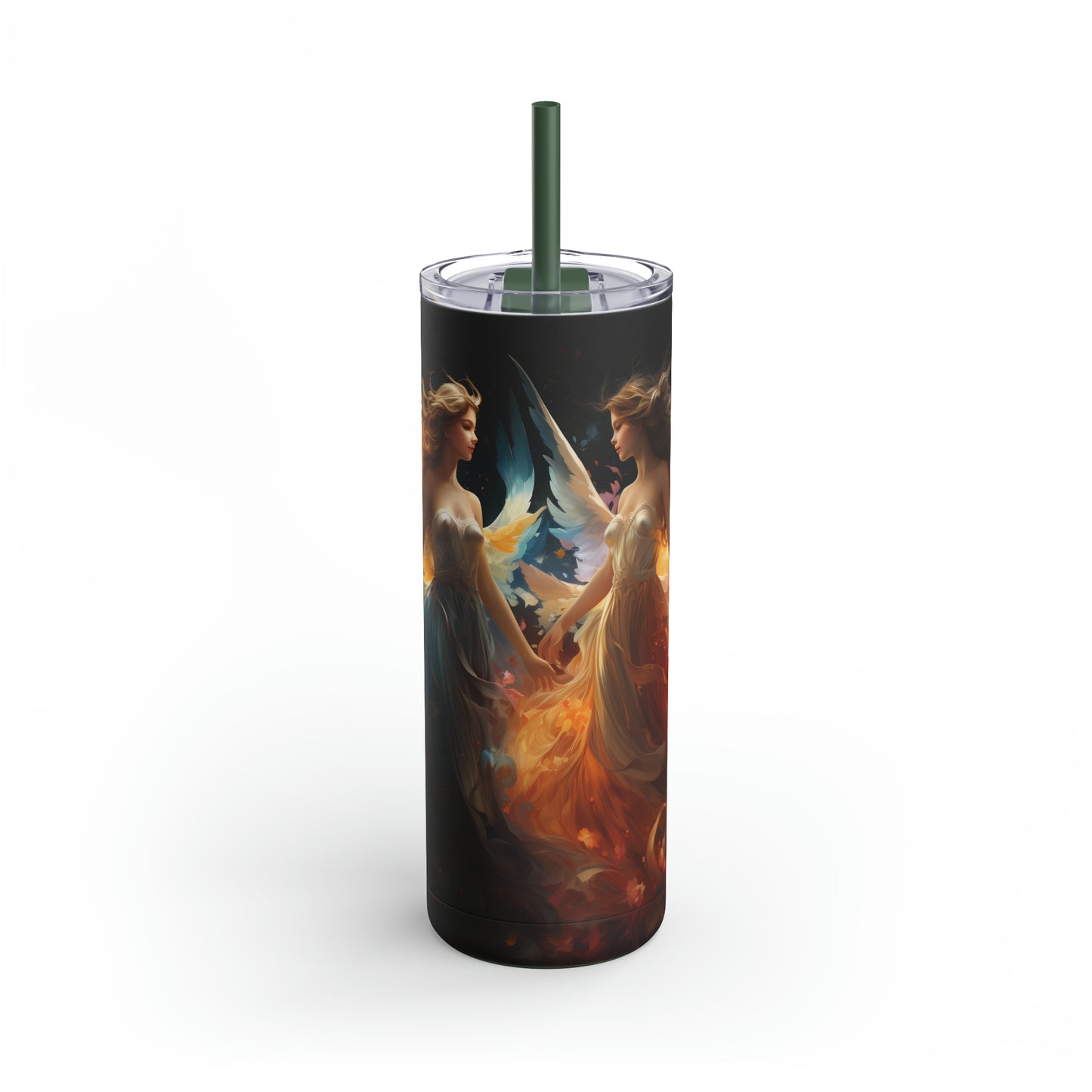 Christmas Angel Skinny Matte Tumbler, 20oz