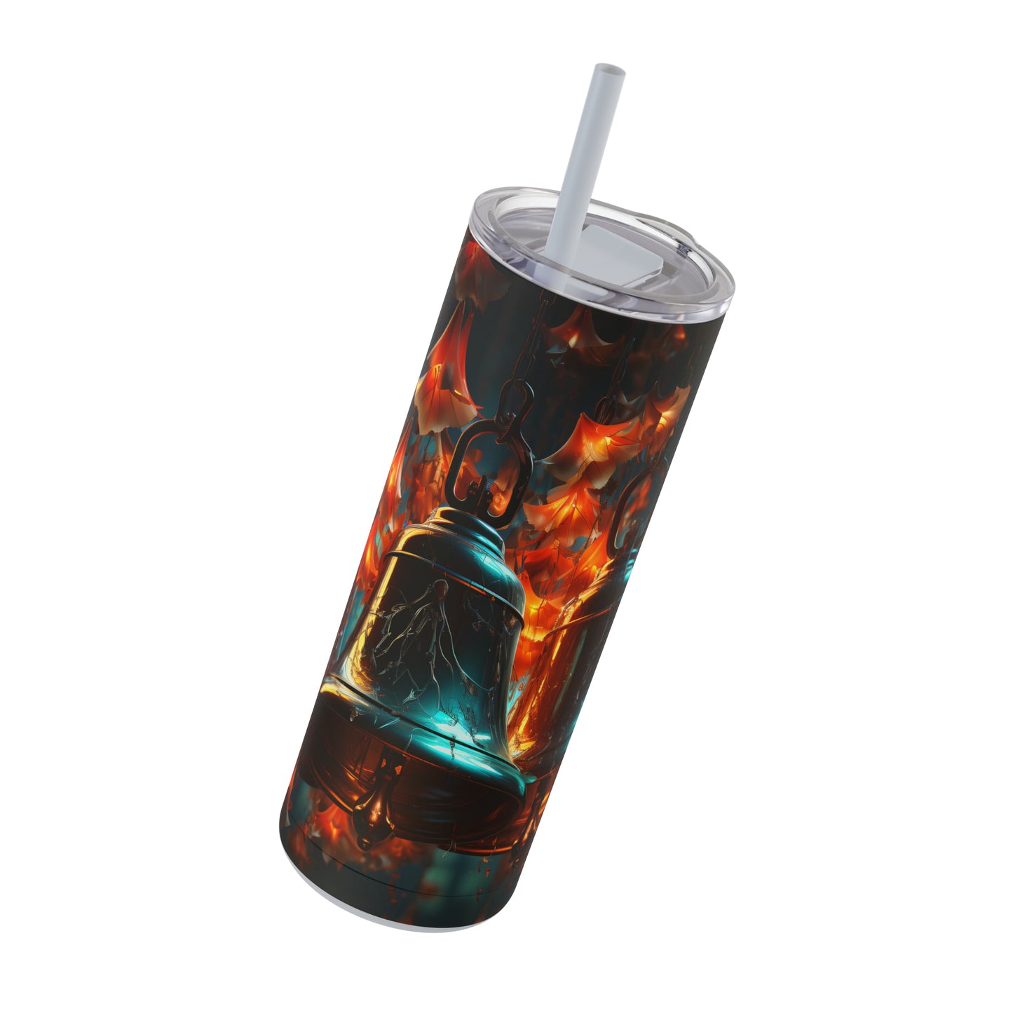 Christmas Bells Skinny Matte Tumbler, 20oz