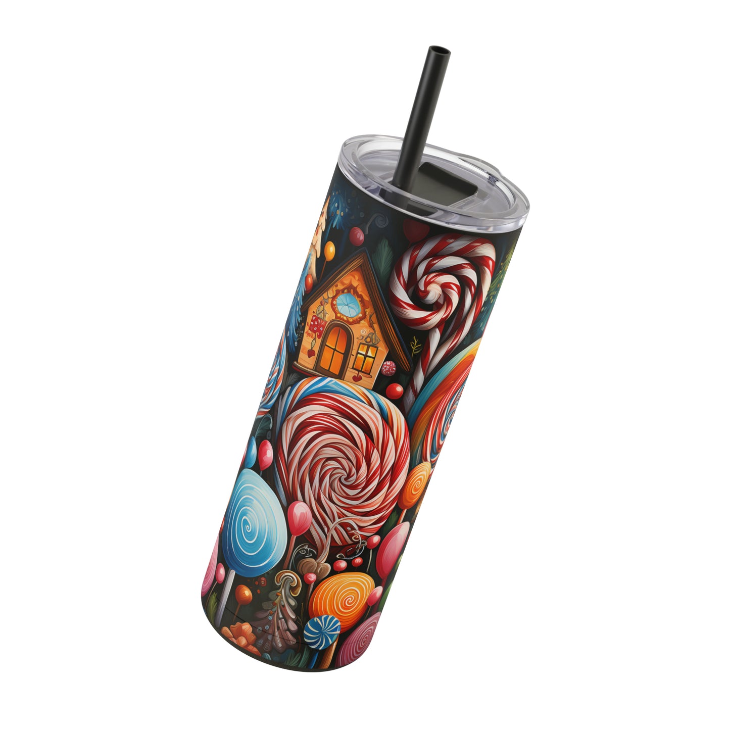 Christmas Candy Skinny Matte Tumbler, 20oz