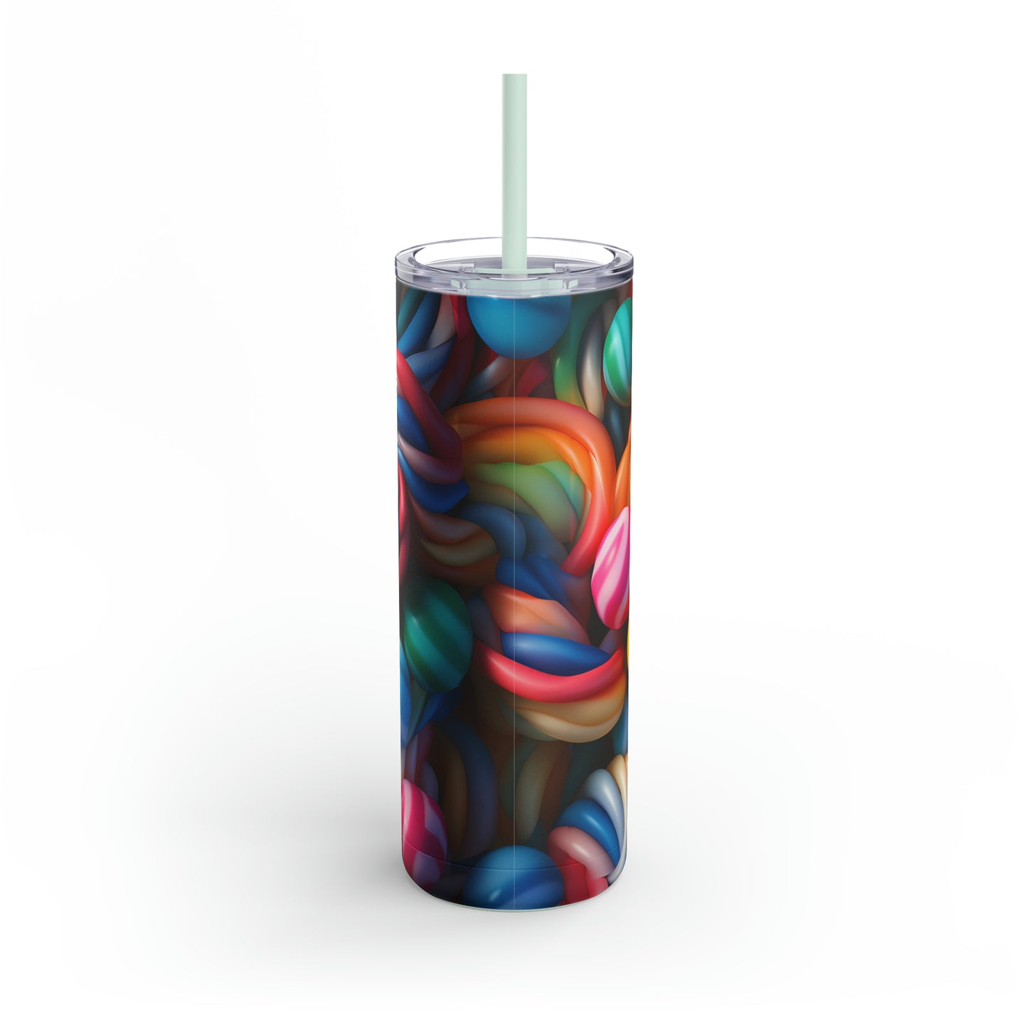 Christmas Candy Skinny Matte Tumbler, 20oz