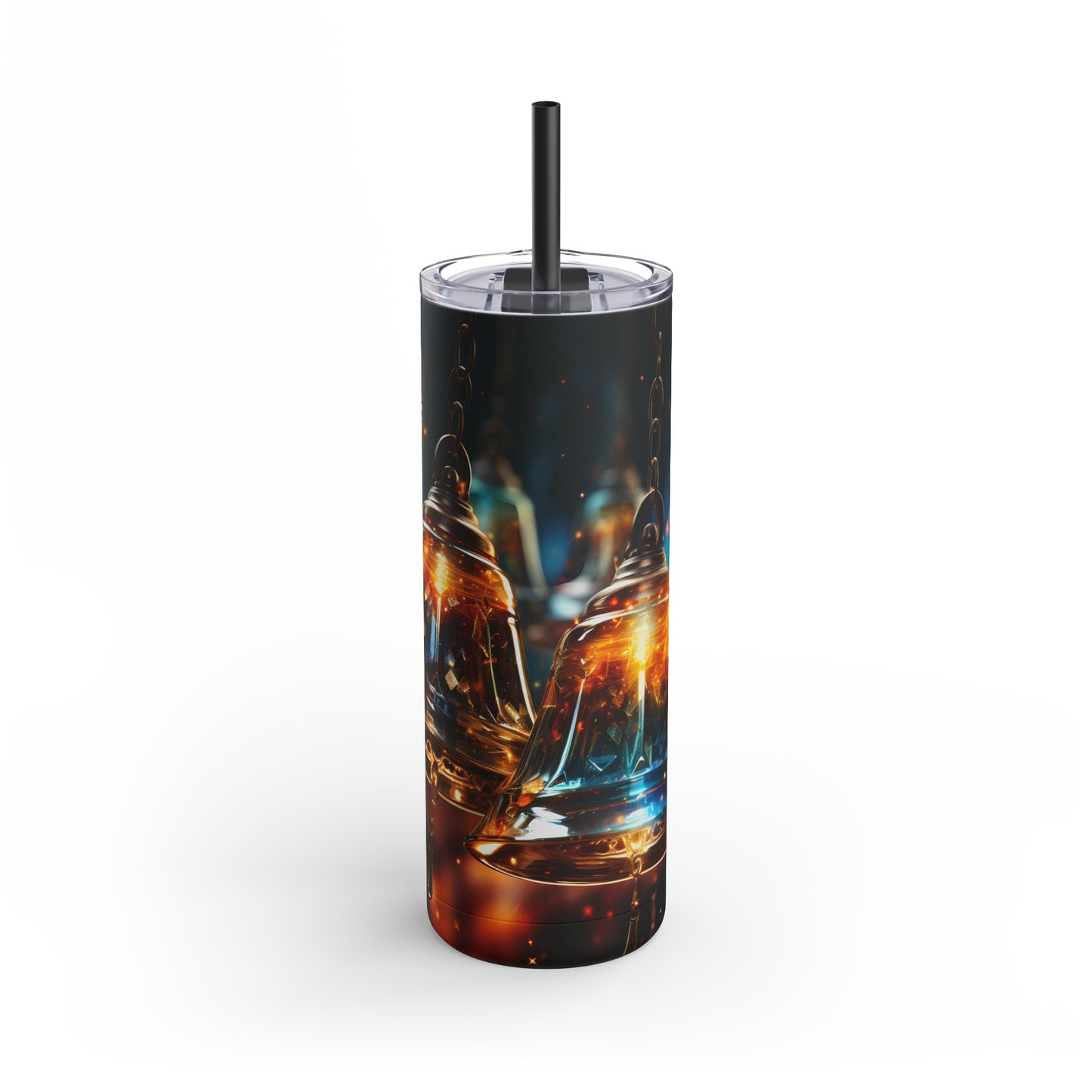 Christmas Bells Skinny Matte Tumbler, 20oz