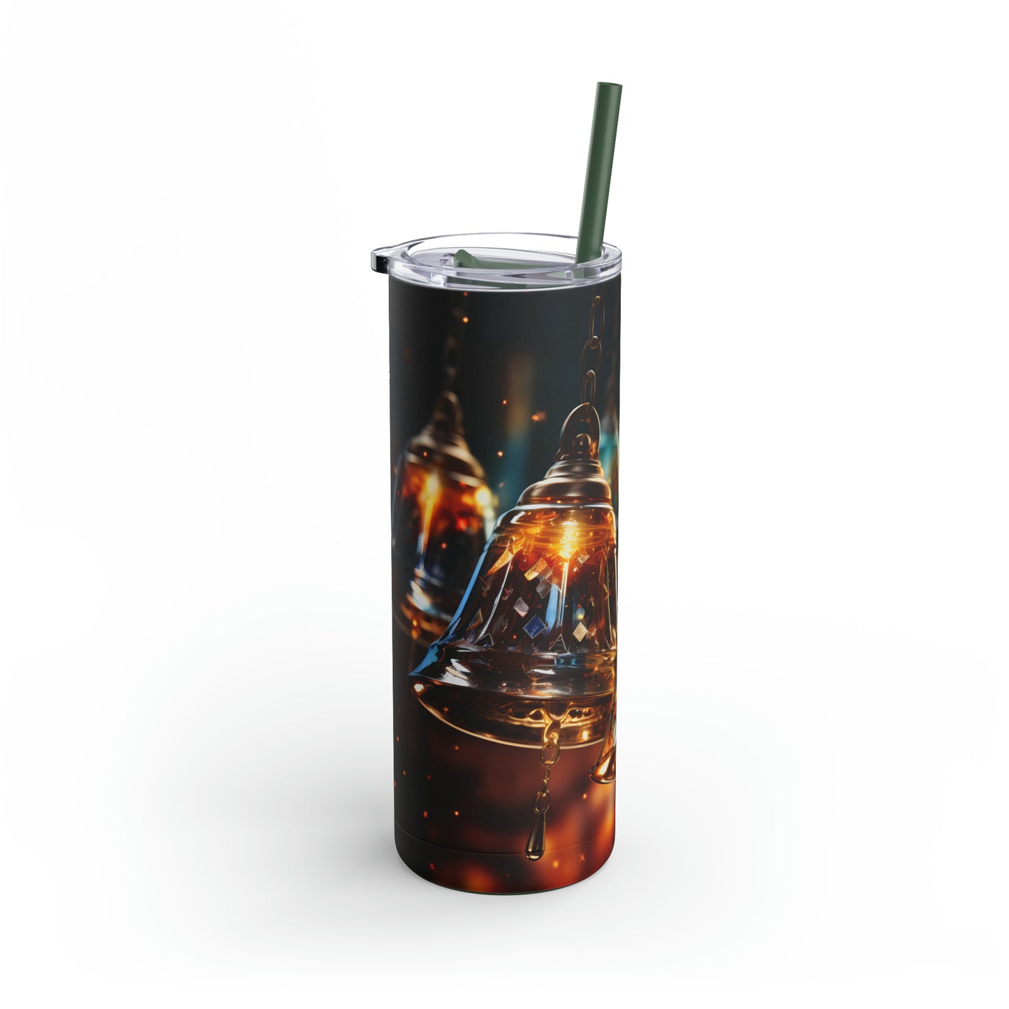 Christmas Bells Skinny Matte Tumbler, 20oz