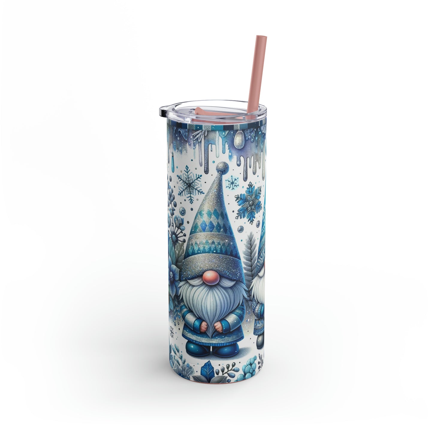 Christmas Gnomes Skinny Matte Tumbler, 20oz