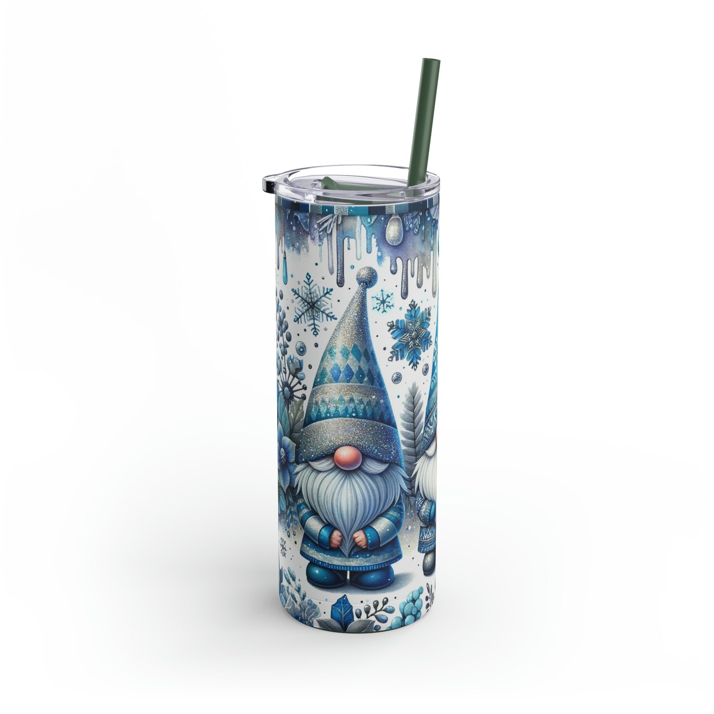 Christmas Gnomes Skinny Matte Tumbler, 20oz