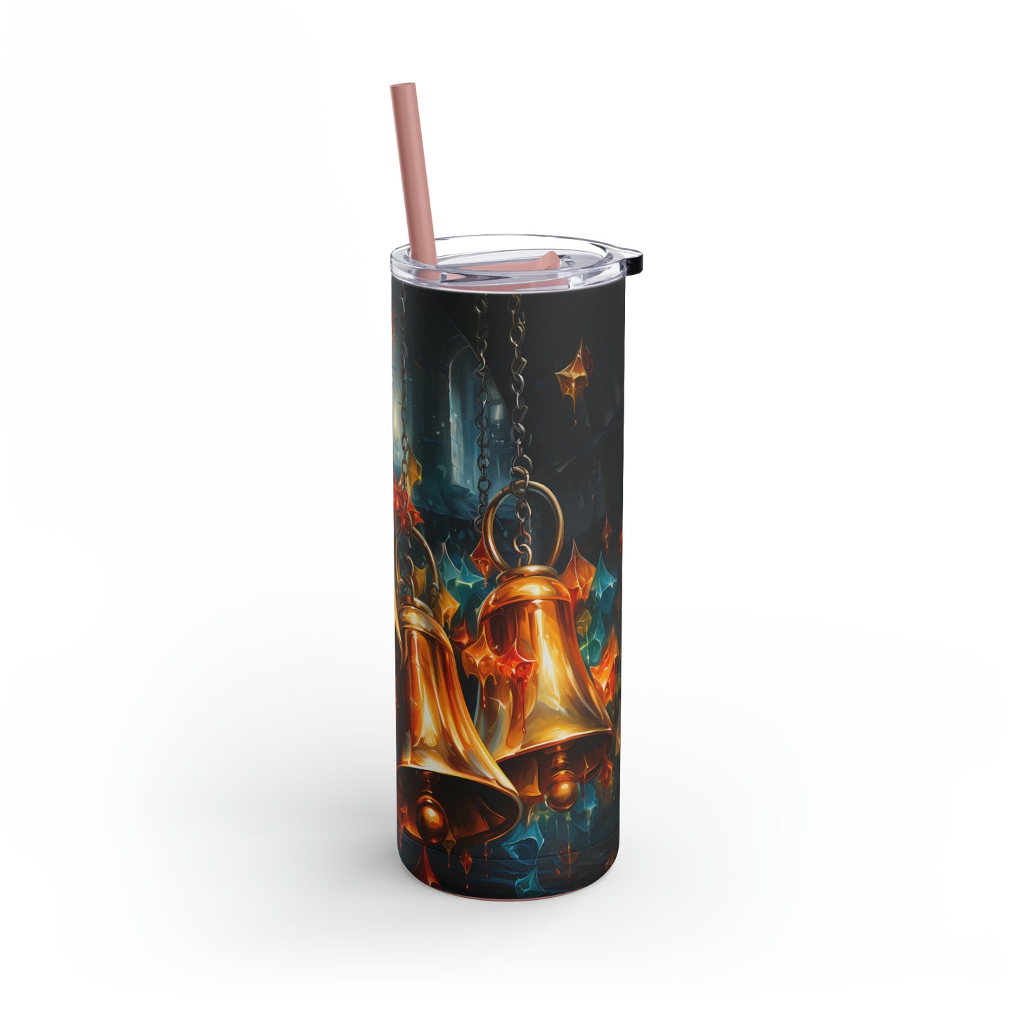 Christmas Bells Skinny Matte Tumbler, 20oz