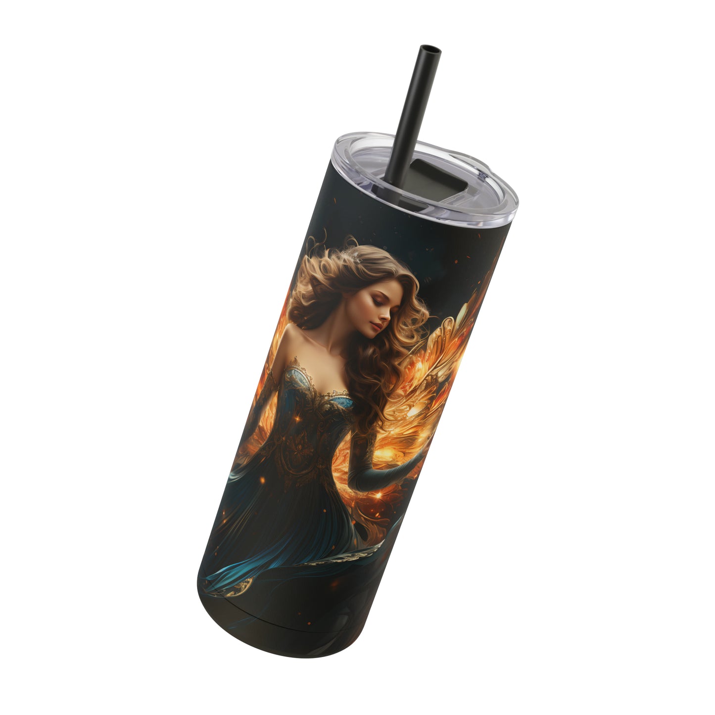 Christmas Angel Skinny Matte Tumbler, 20oz