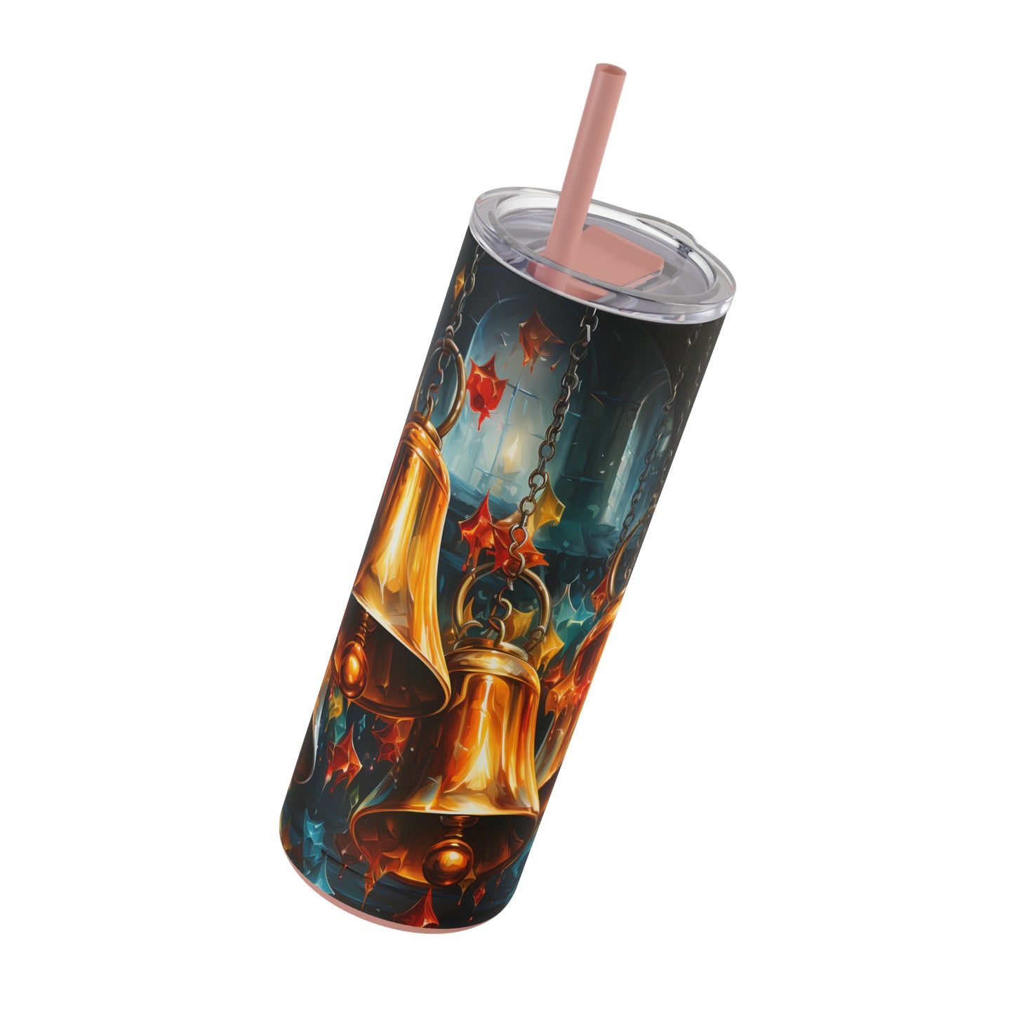 Christmas Bells Skinny Matte Tumbler, 20oz