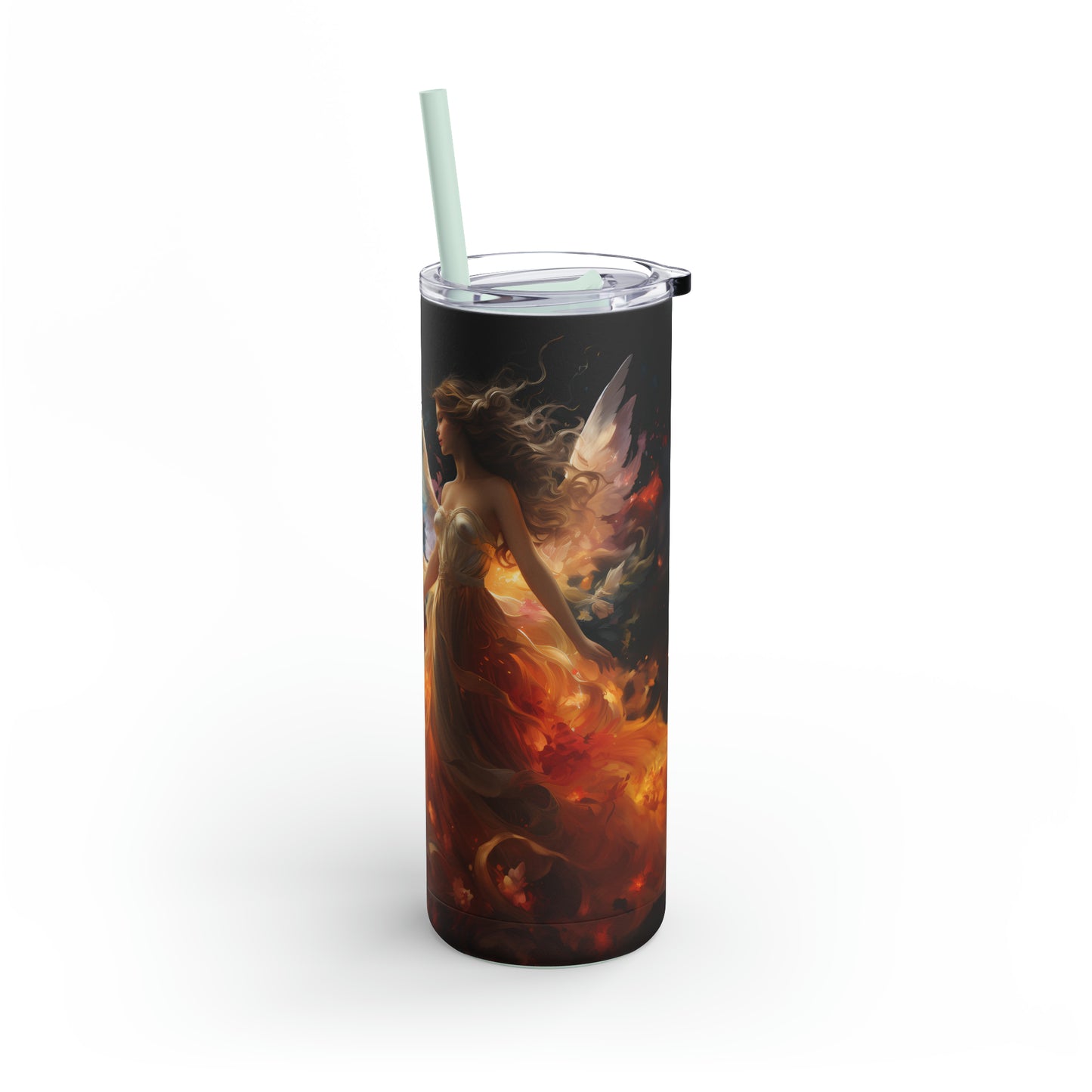 Christmas Angel Skinny Matte Tumbler, 20oz