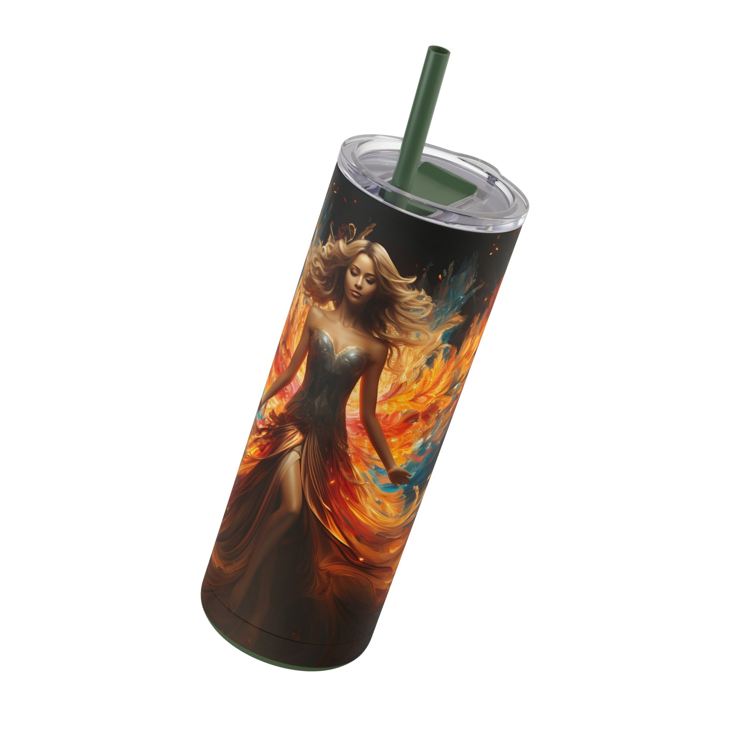 Christmas Angel Skinny Matte Tumbler, 20oz