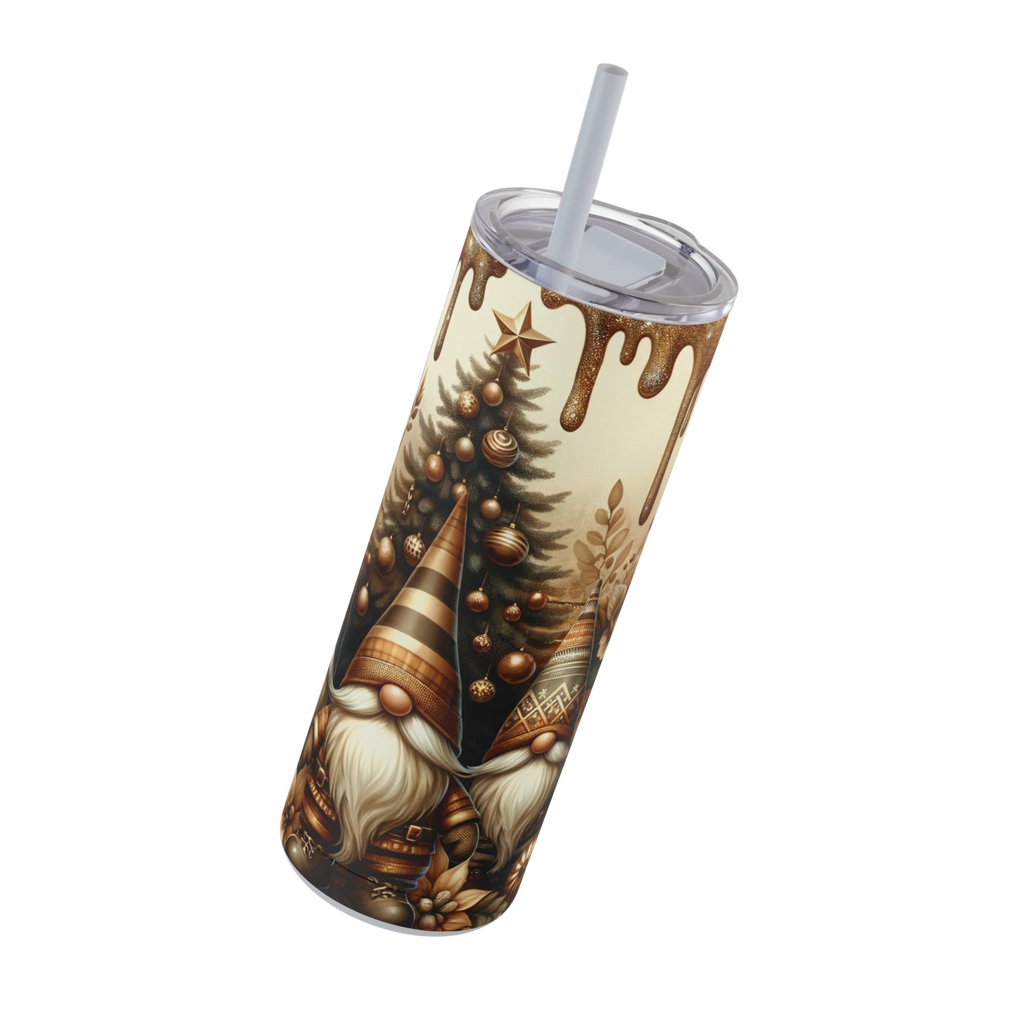 Christmas Gnomes Skinny Matte Tumbler, 20oz