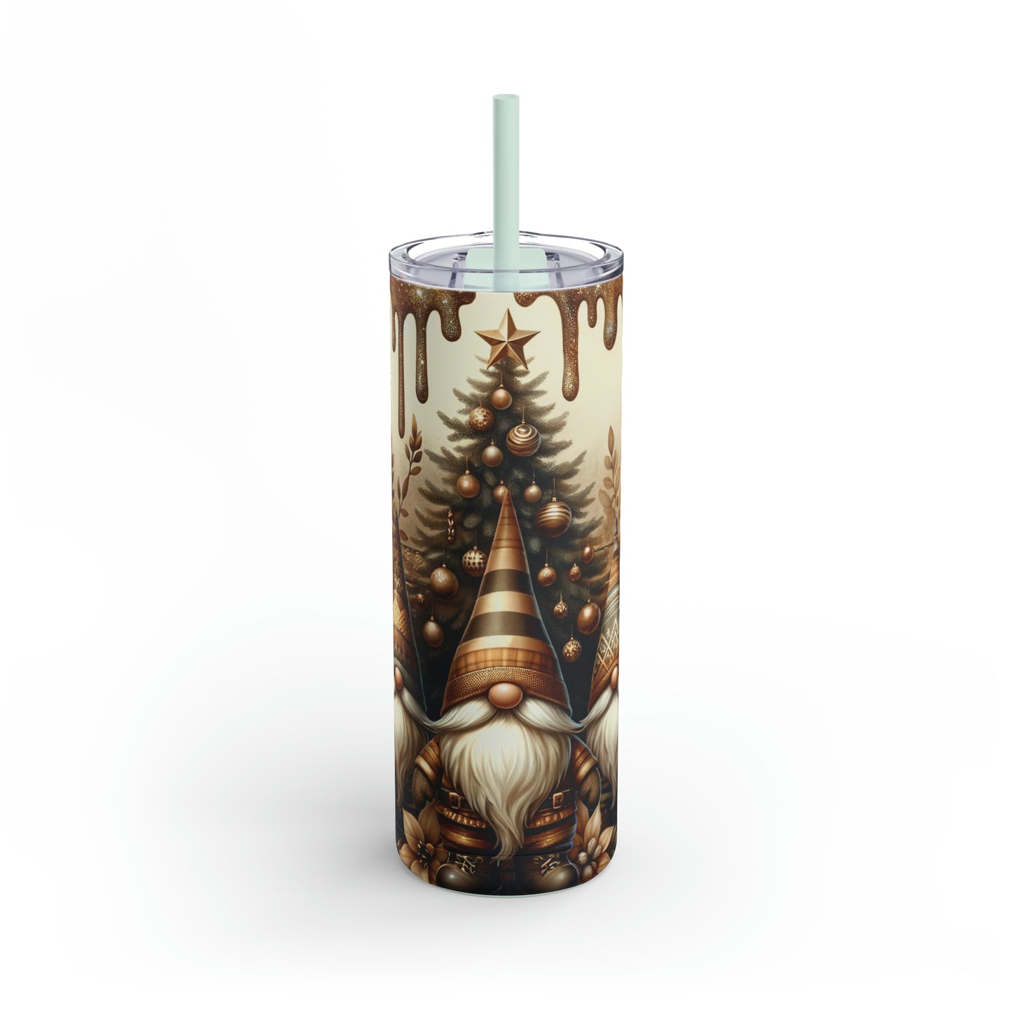 Christmas Gnomes Skinny Matte Tumbler, 20oz