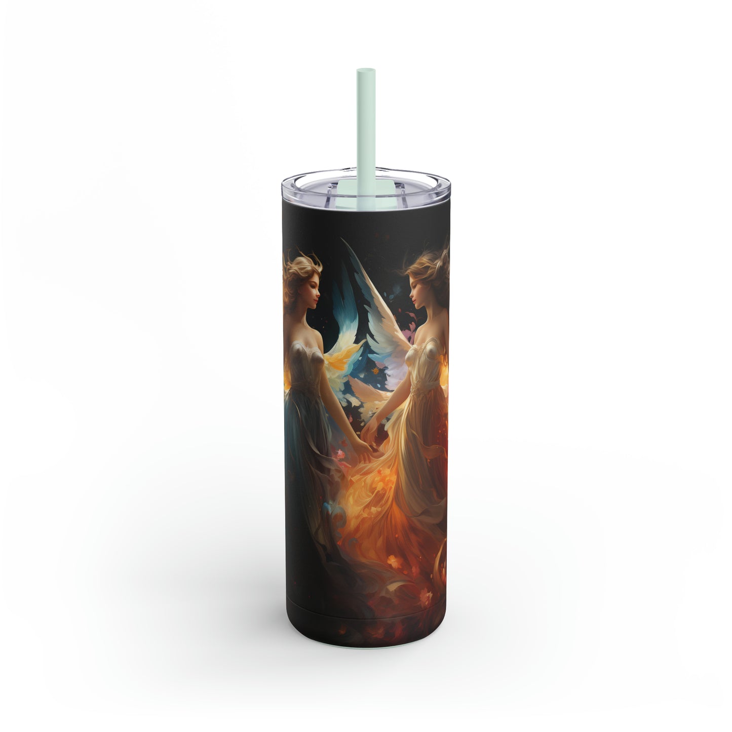 Christmas Angel Skinny Matte Tumbler, 20oz