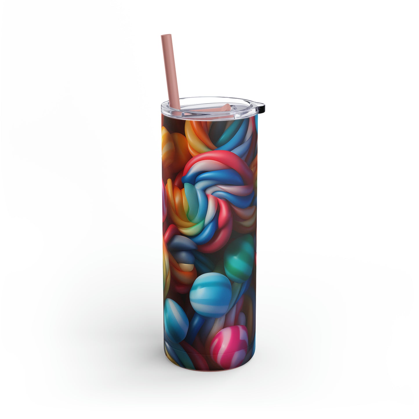 Christmas Candy Skinny Matte Tumbler, 20oz