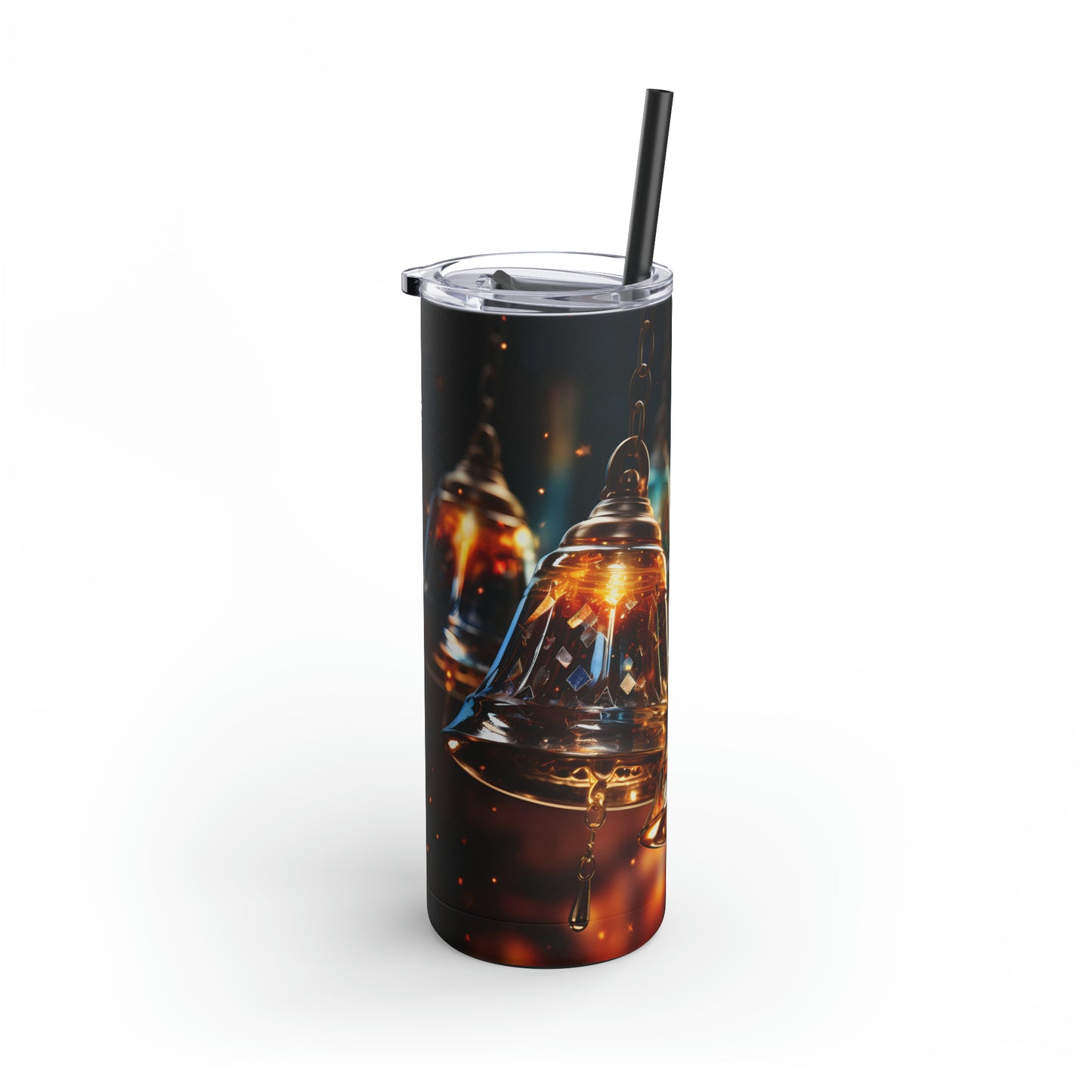 Christmas Bells Skinny Matte Tumbler, 20oz