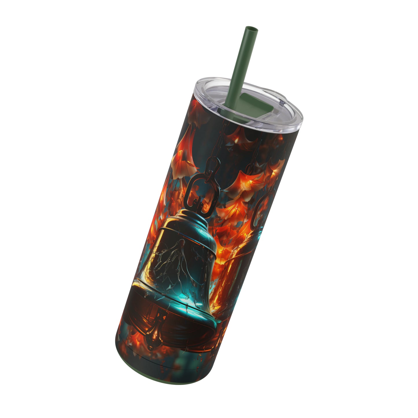 Christmas Bells Skinny Matte Tumbler, 20oz