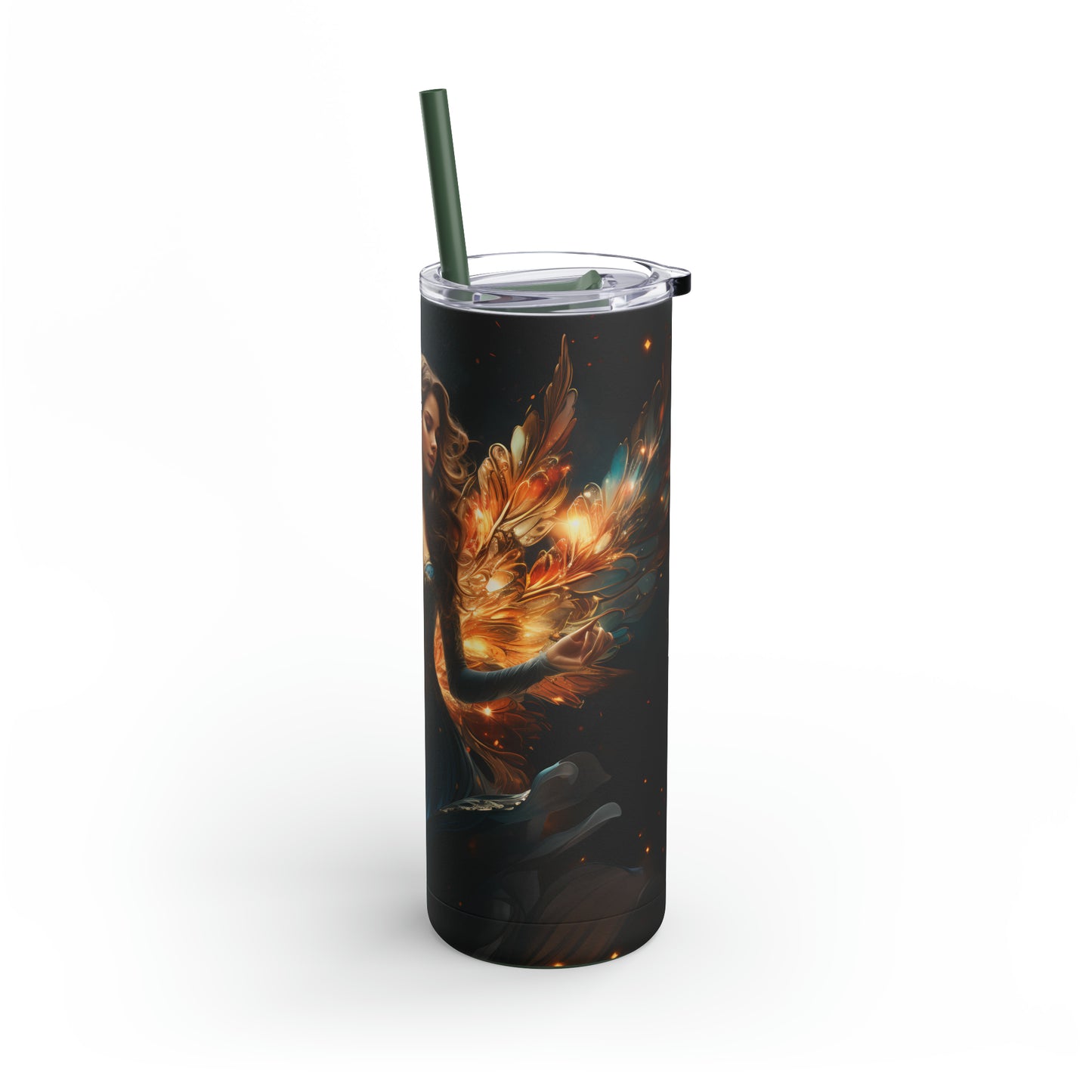 Christmas Angel Skinny Matte Tumbler, 20oz