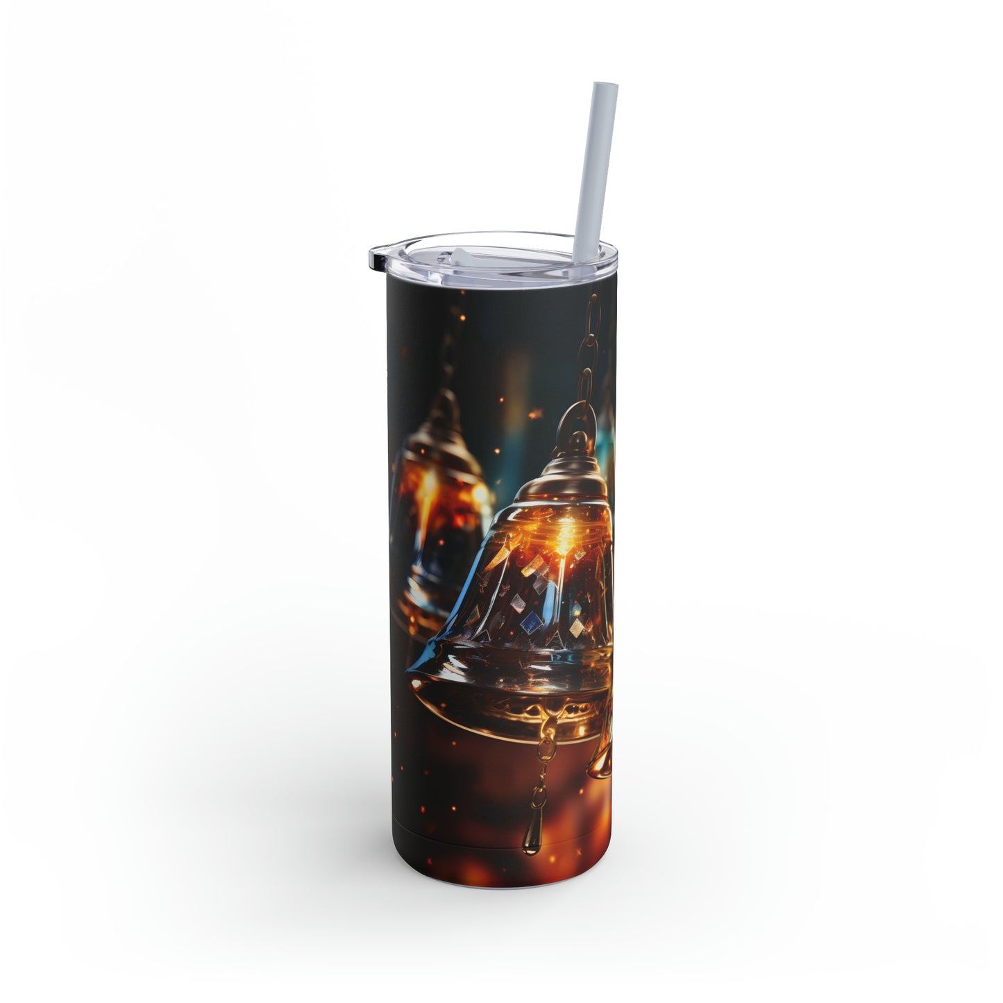 Christmas Bells Skinny Matte Tumbler, 20oz