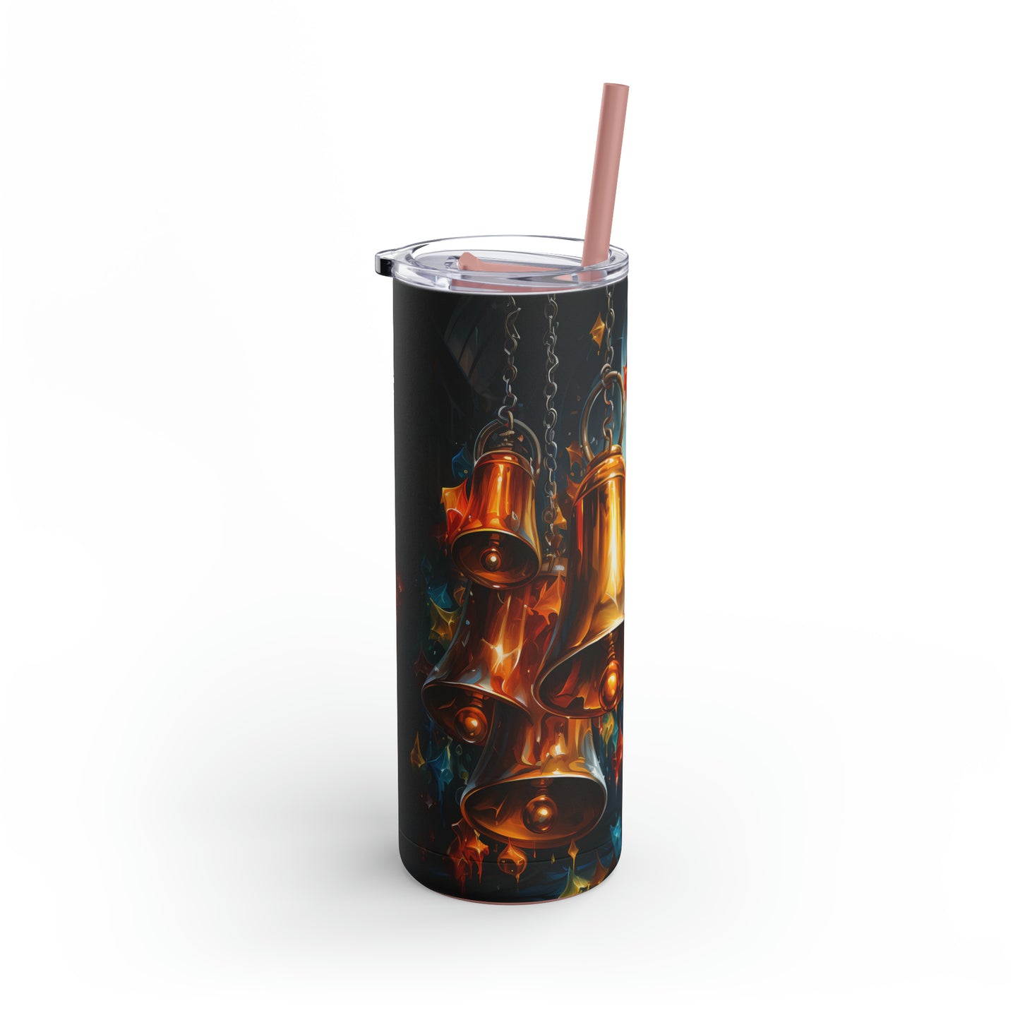 Christmas Bells Skinny Matte Tumbler, 20oz