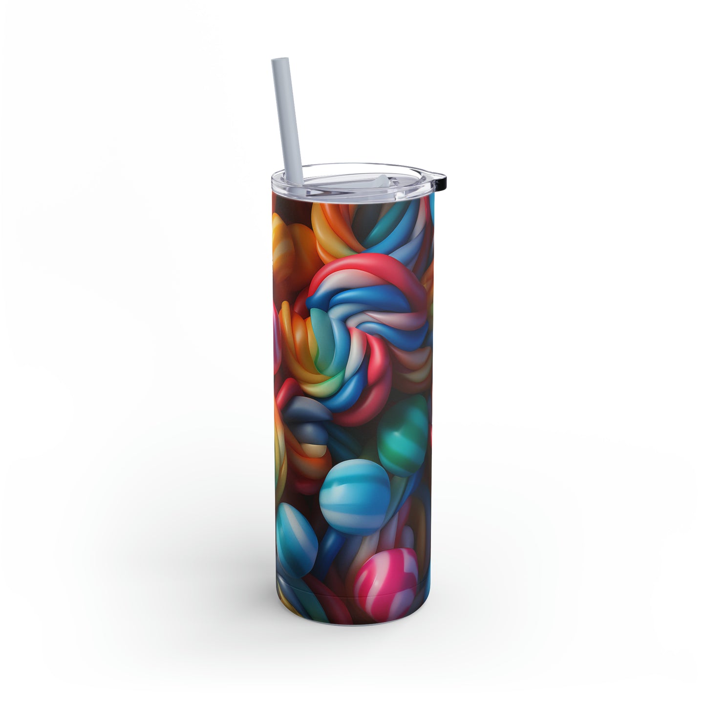 Christmas Candy Skinny Matte Tumbler, 20oz