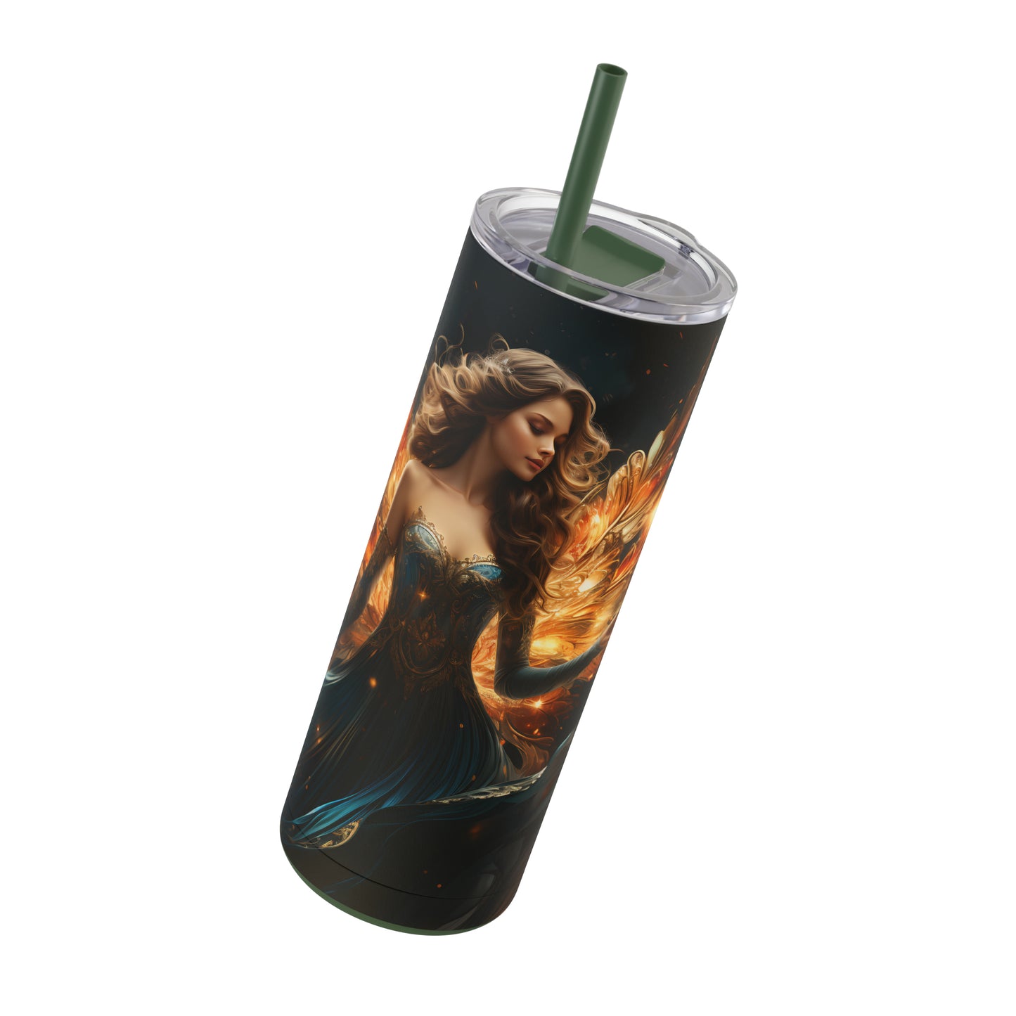 Christmas Angel Skinny Matte Tumbler, 20oz