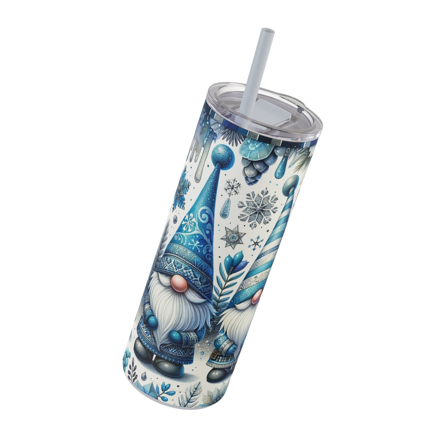 Christmas Gnomes Skinny Matte Tumbler, 20oz