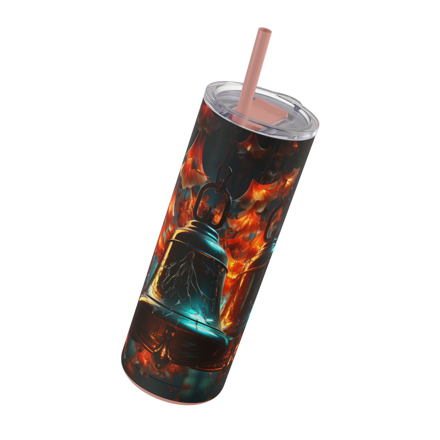 Christmas Bells Skinny Matte Tumbler, 20oz