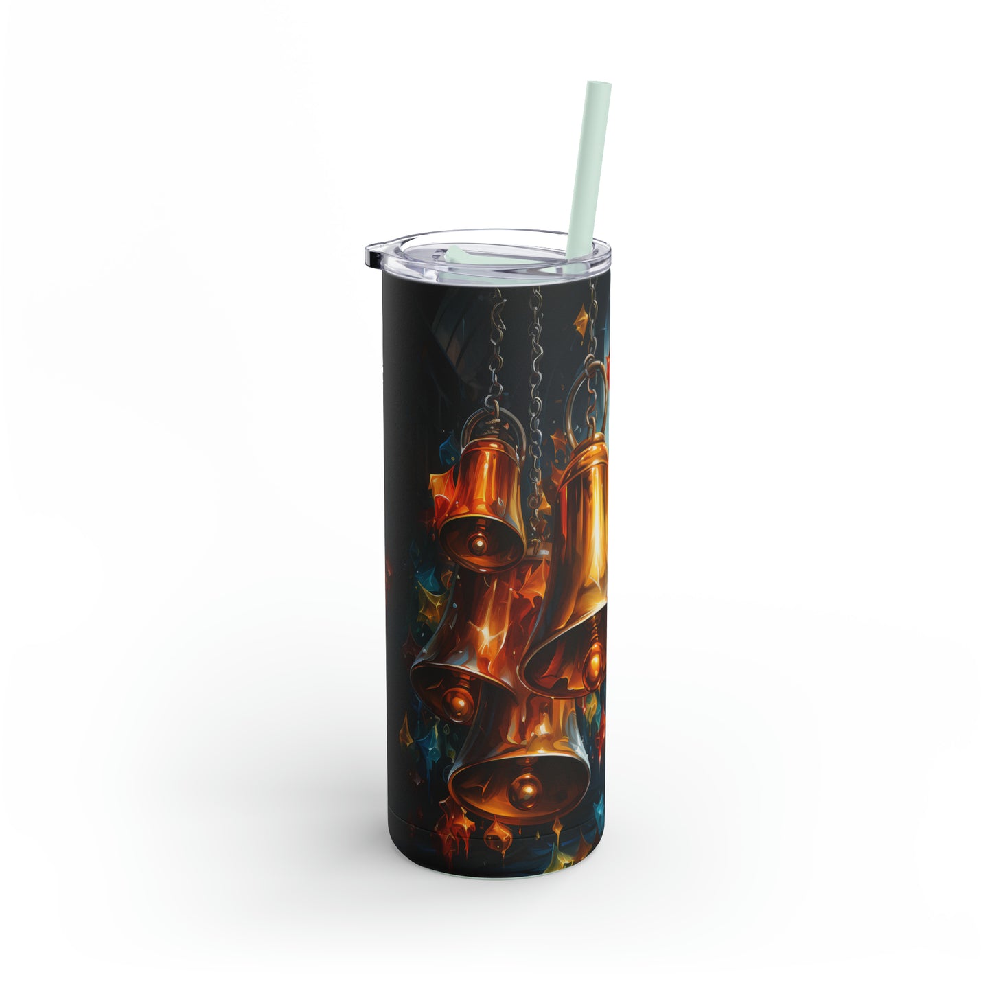 Christmas Bells Skinny Matte Tumbler, 20oz