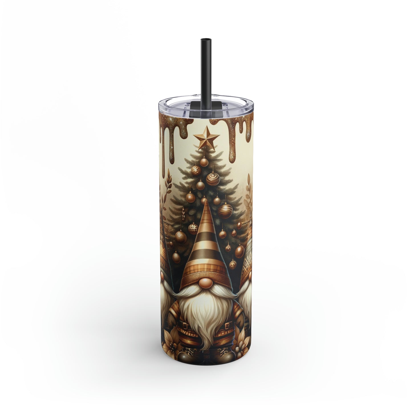 Christmas Gnomes Skinny Matte Tumbler, 20oz