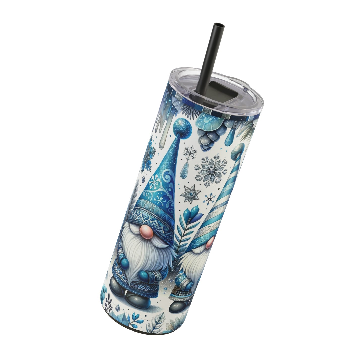 Christmas Gnomes Skinny Matte Tumbler, 20oz