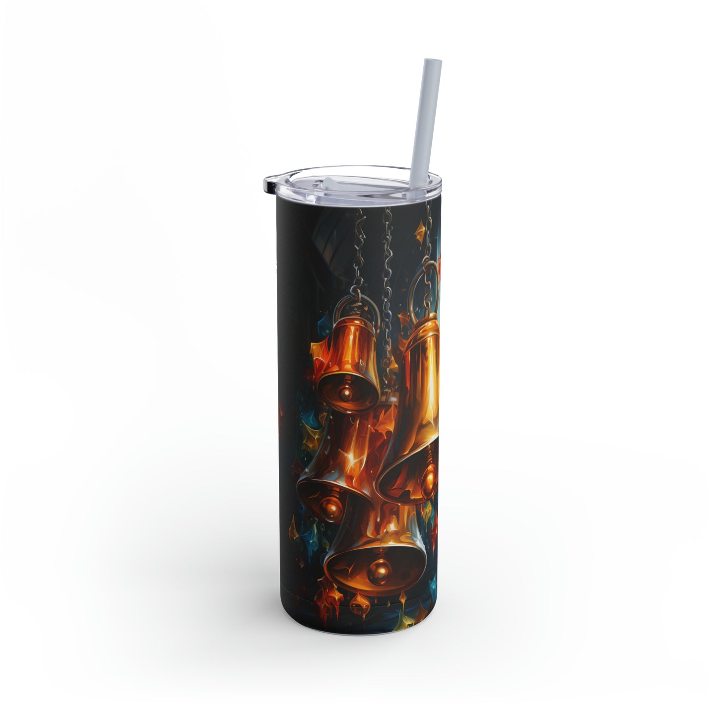 Christmas Bells Skinny Matte Tumbler, 20oz