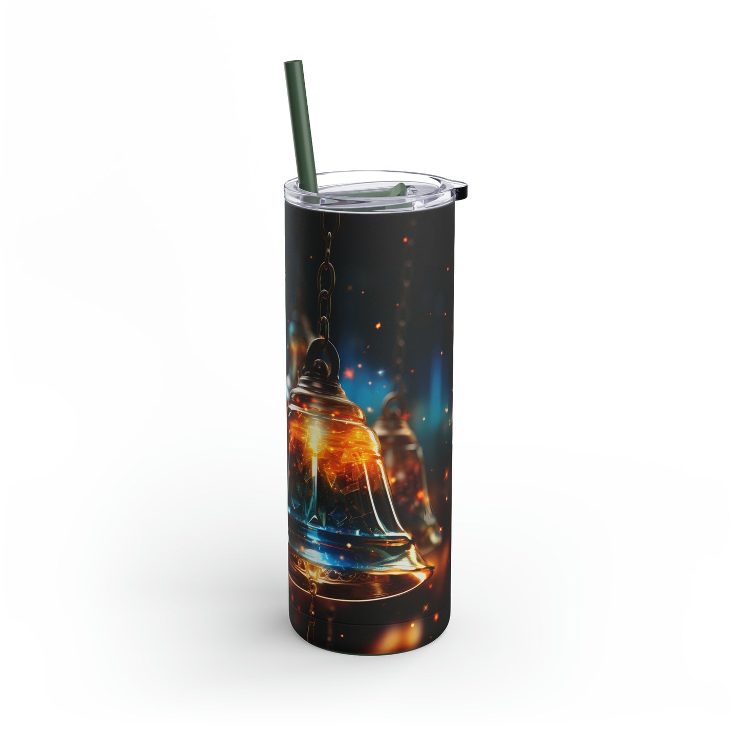 Christmas Bells Skinny Matte Tumbler, 20oz