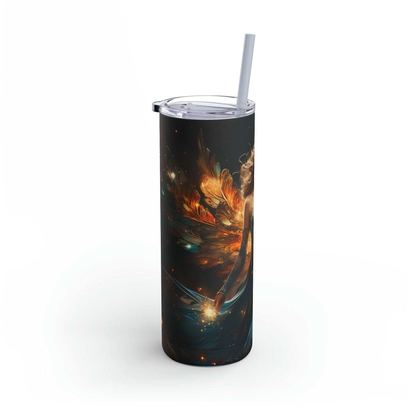 Christmas Angel Skinny Matte Tumbler, 20oz