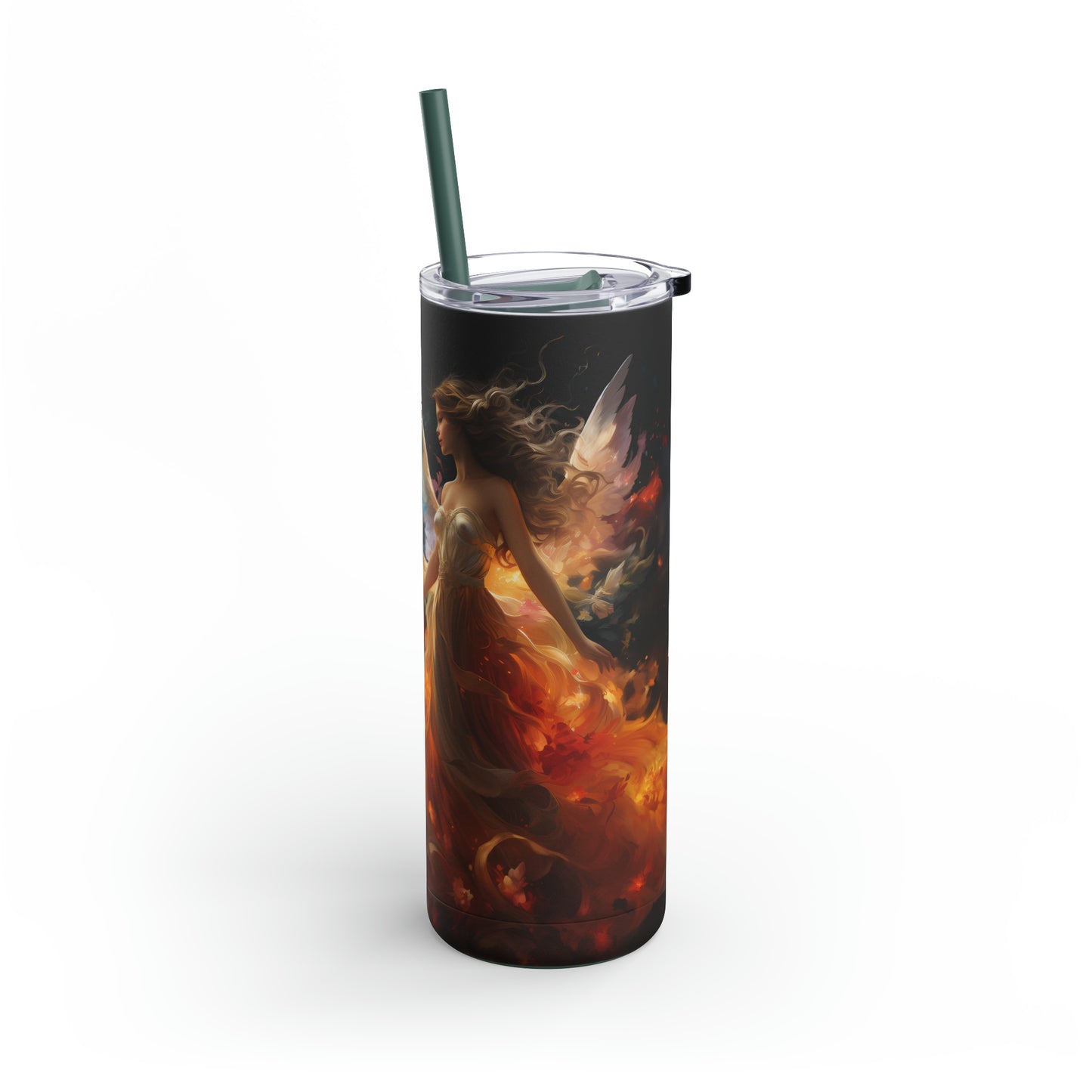 Christmas Angel Skinny Matte Tumbler, 20oz